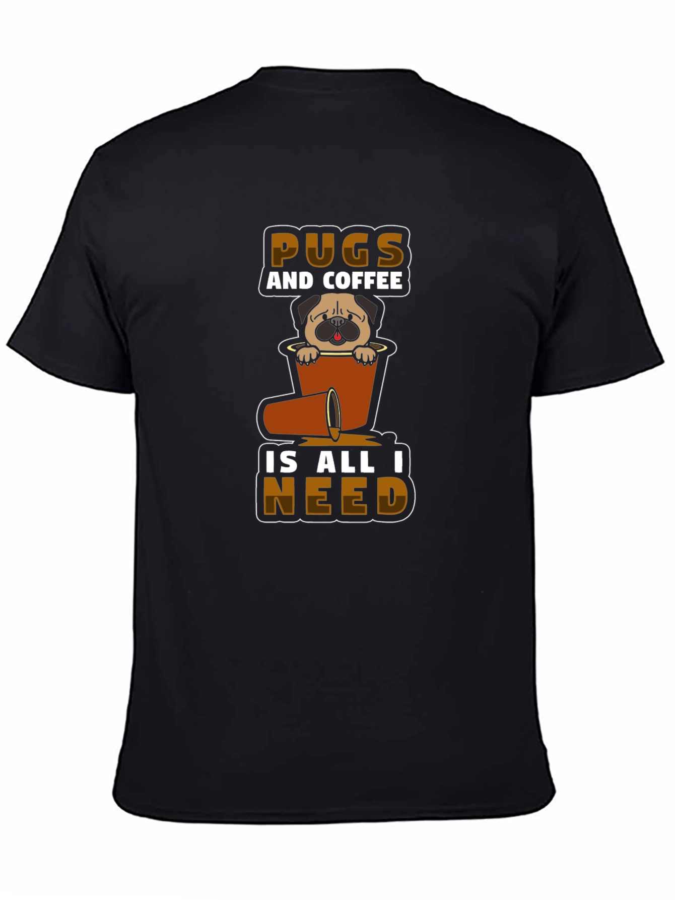 Pugs and Coffee T-Shirt - Unisex Graphic Tee