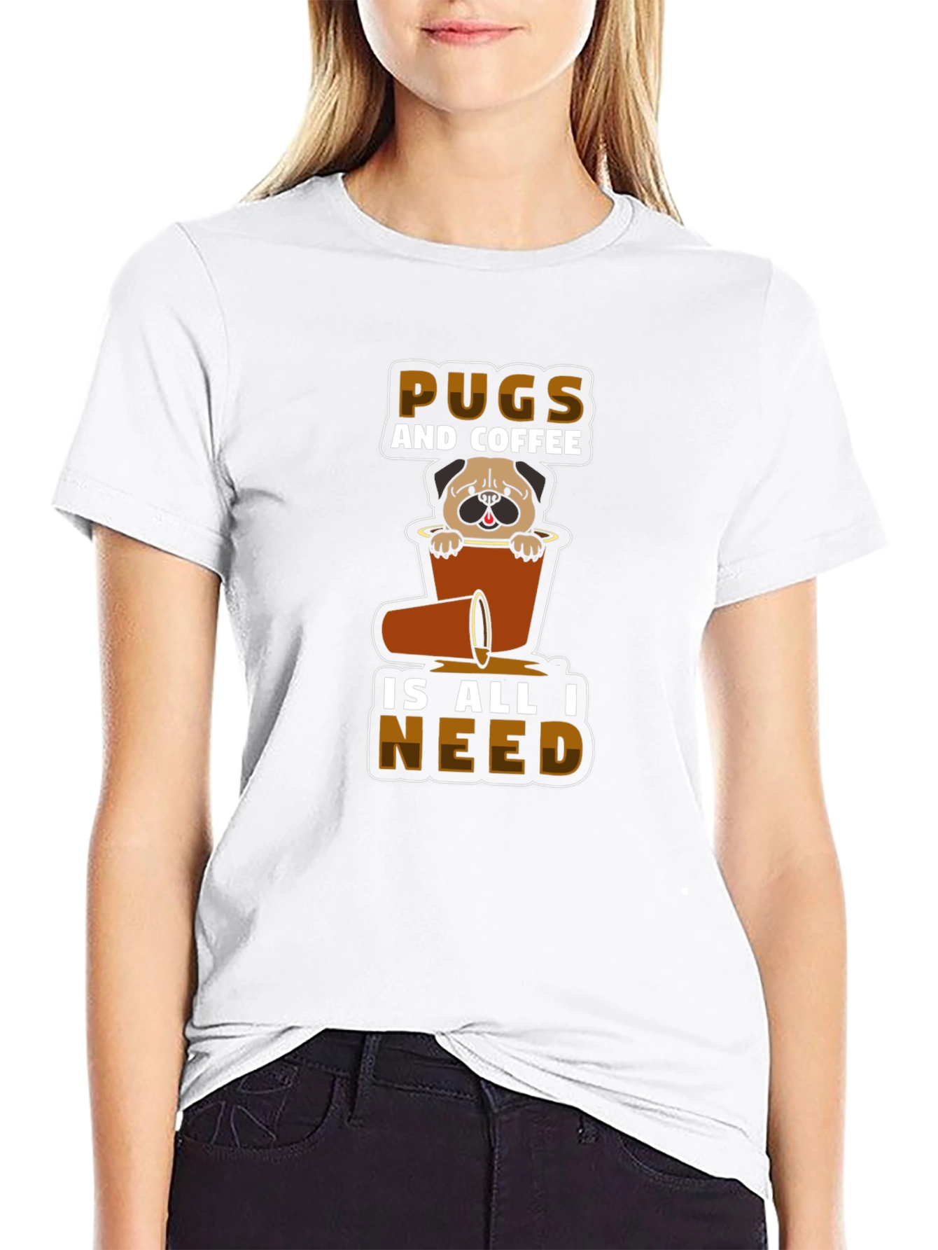 Pugs and Coffee T-Shirt - Unisex Graphic Tee