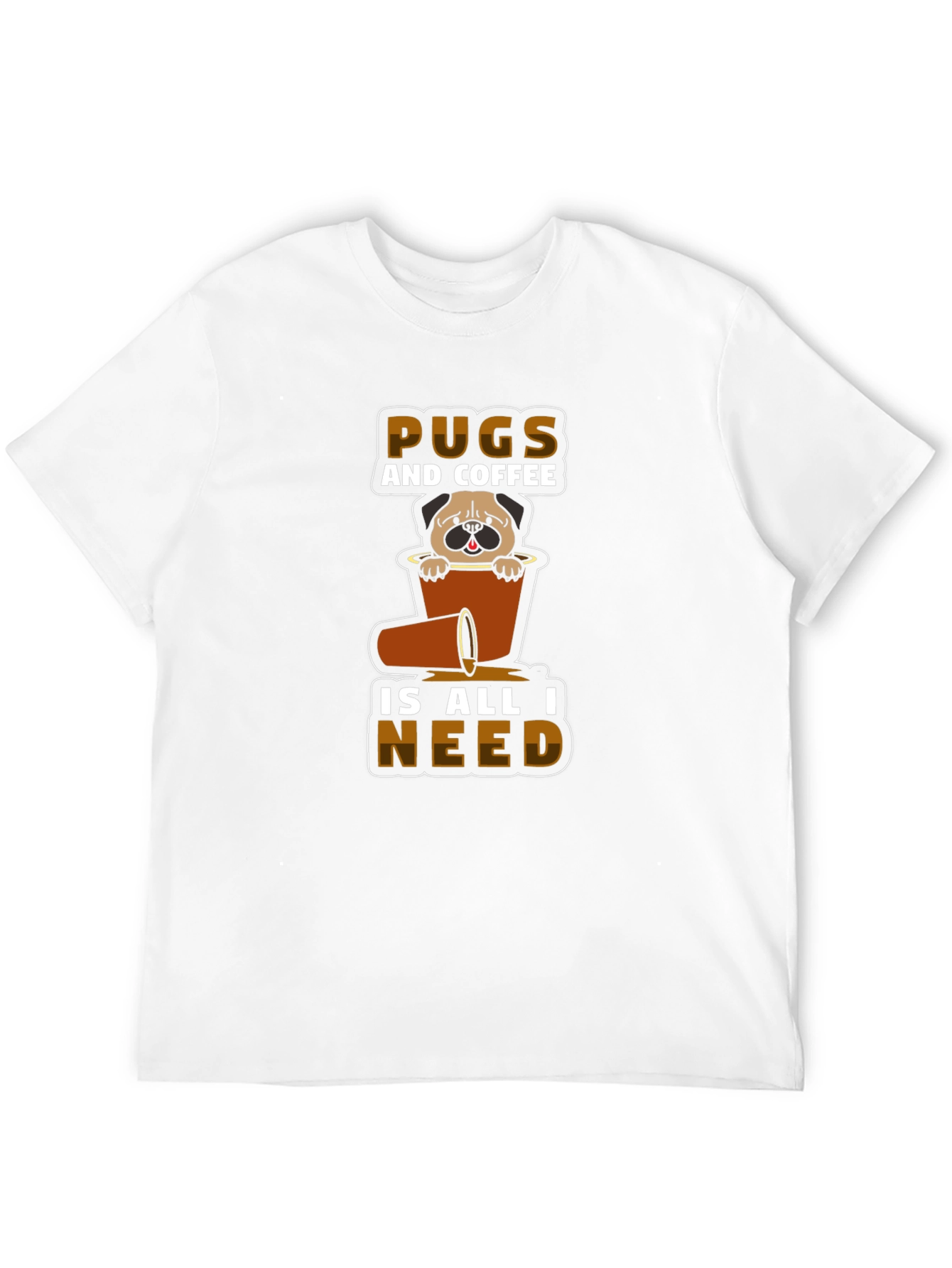 Pugs and Coffee T-Shirt - Unisex Graphic Tee