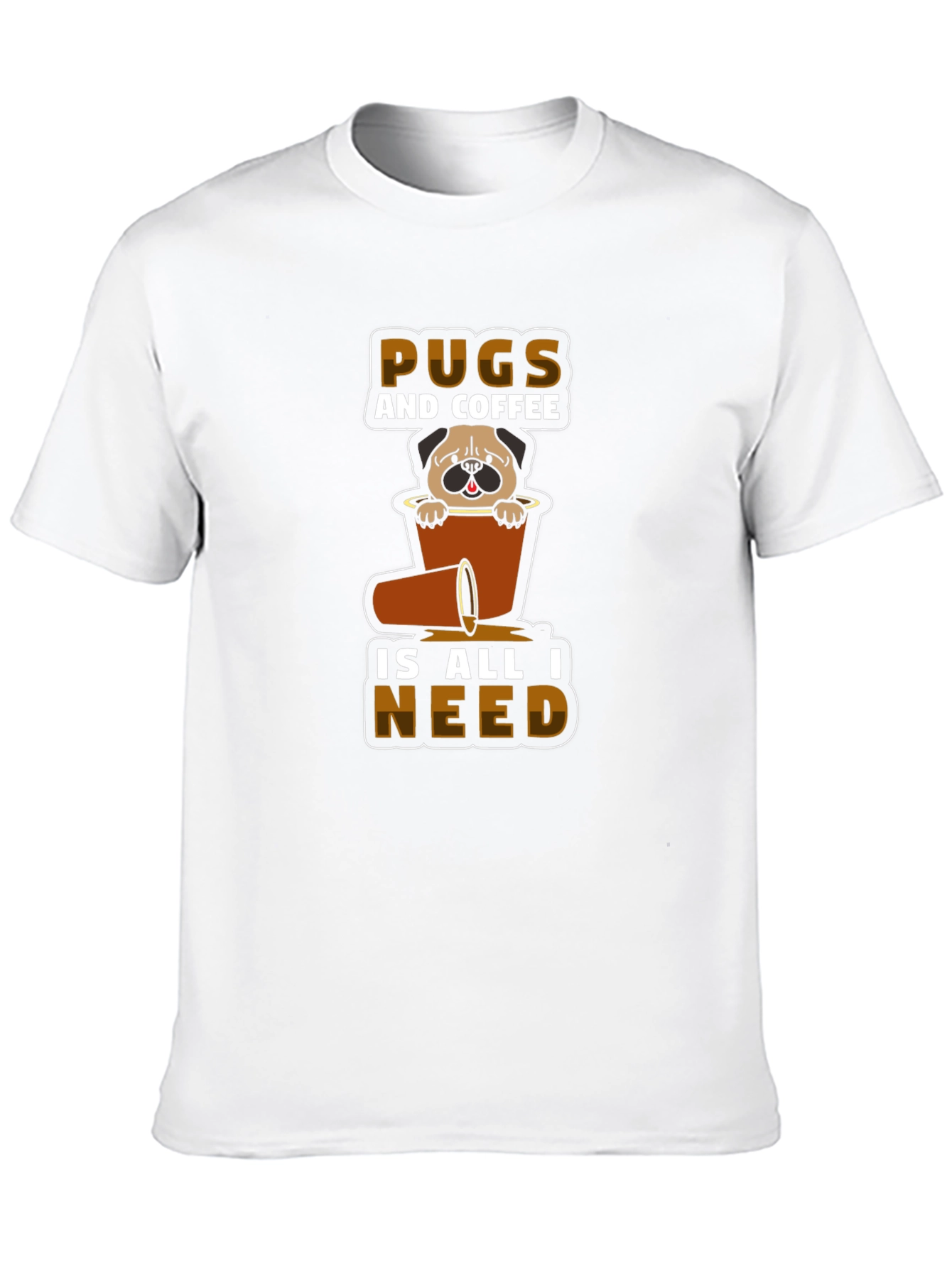 Pugs and Coffee T-Shirt - Unisex Graphic Tee