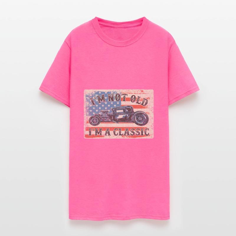 Funny Classic Car Tee Men Hot-Rod I'm Not Old I'm
