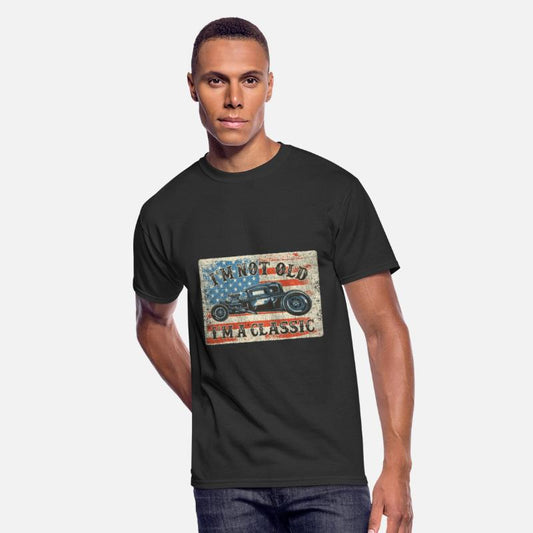 Funny Classic Car Tee Men Hot-Rod I'm Not Old I'm