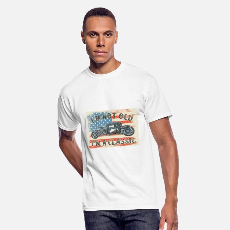 Funny Classic Car Tee Men Hot-Rod I'm Not Old I'm