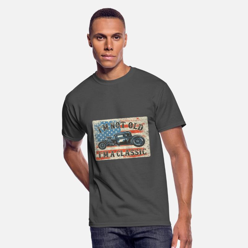Funny Classic Car Tee Men Hot-Rod I'm Not Old I'm