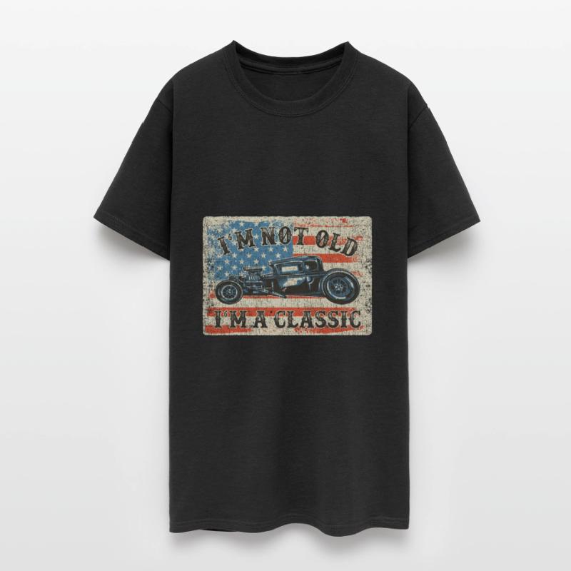 Funny Classic Car Tee Men Hot-Rod I'm Not Old I'm