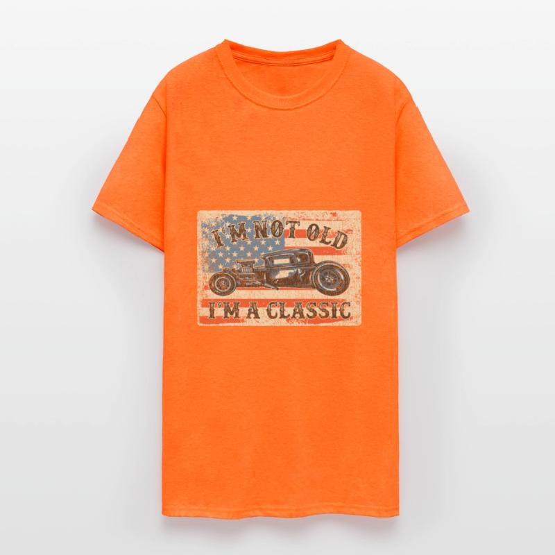 Funny Classic Car Tee Men Hot-Rod I'm Not Old I'm