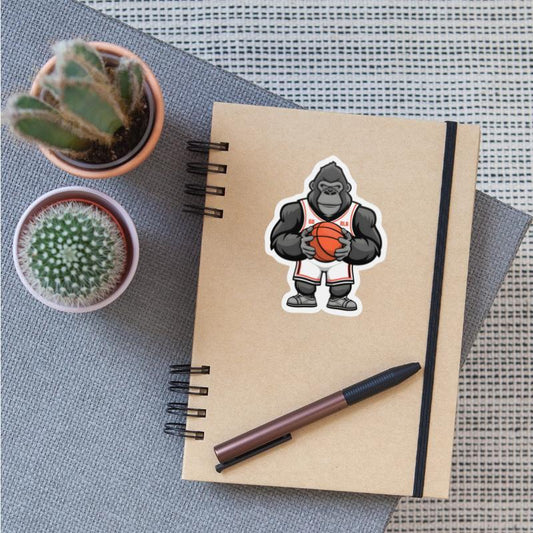 Funny Gorilla Playing Basketball