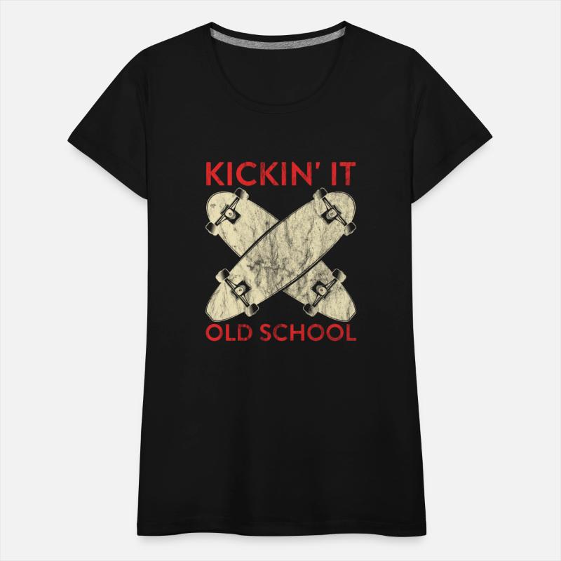 Funny Skateboard Kickin' It Old School Skateboarde