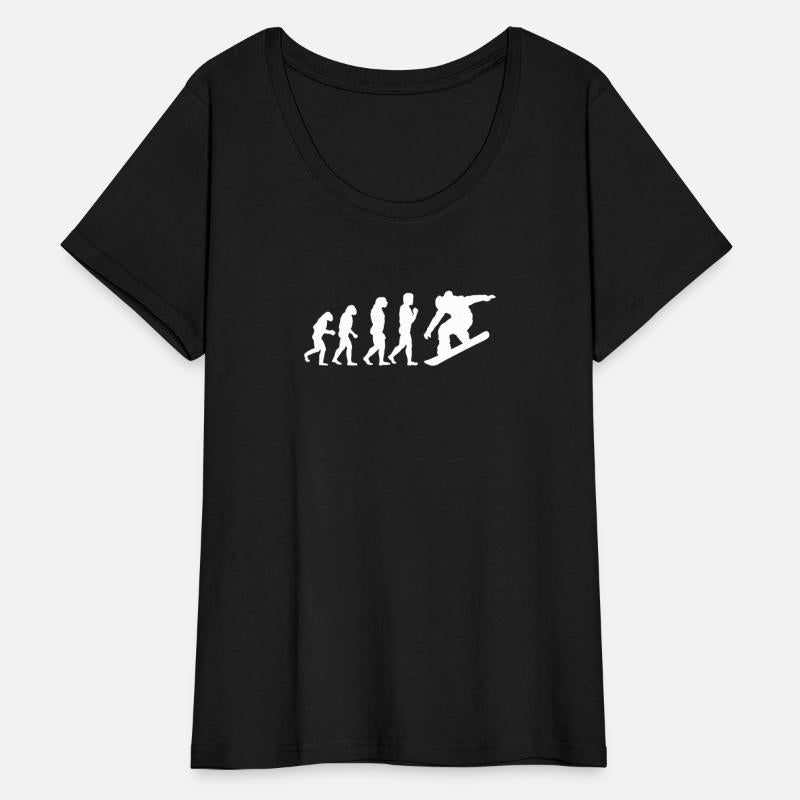 Funny Snowboarder Evolution Snowboarding Fan Rider