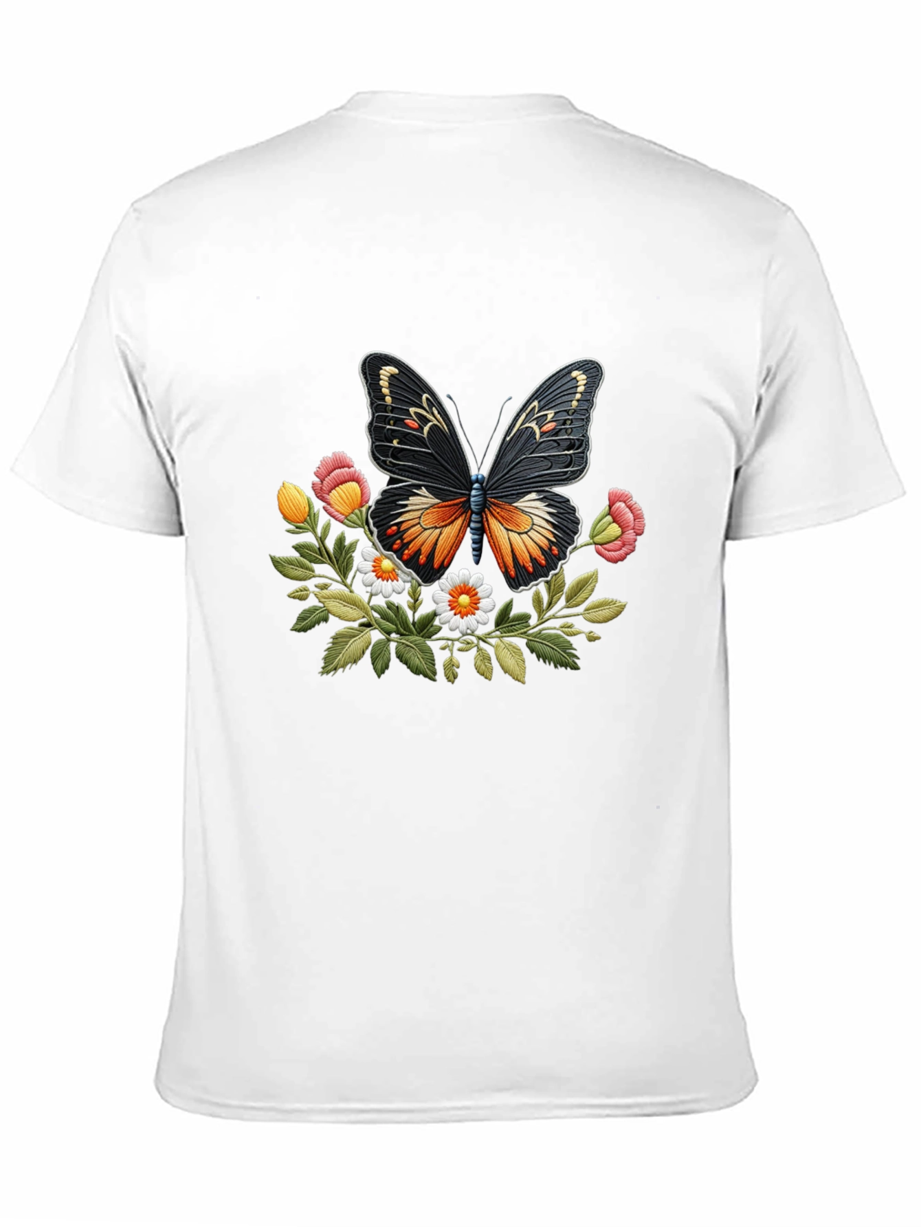 Butterfly Floral Graphic T-Shirt
