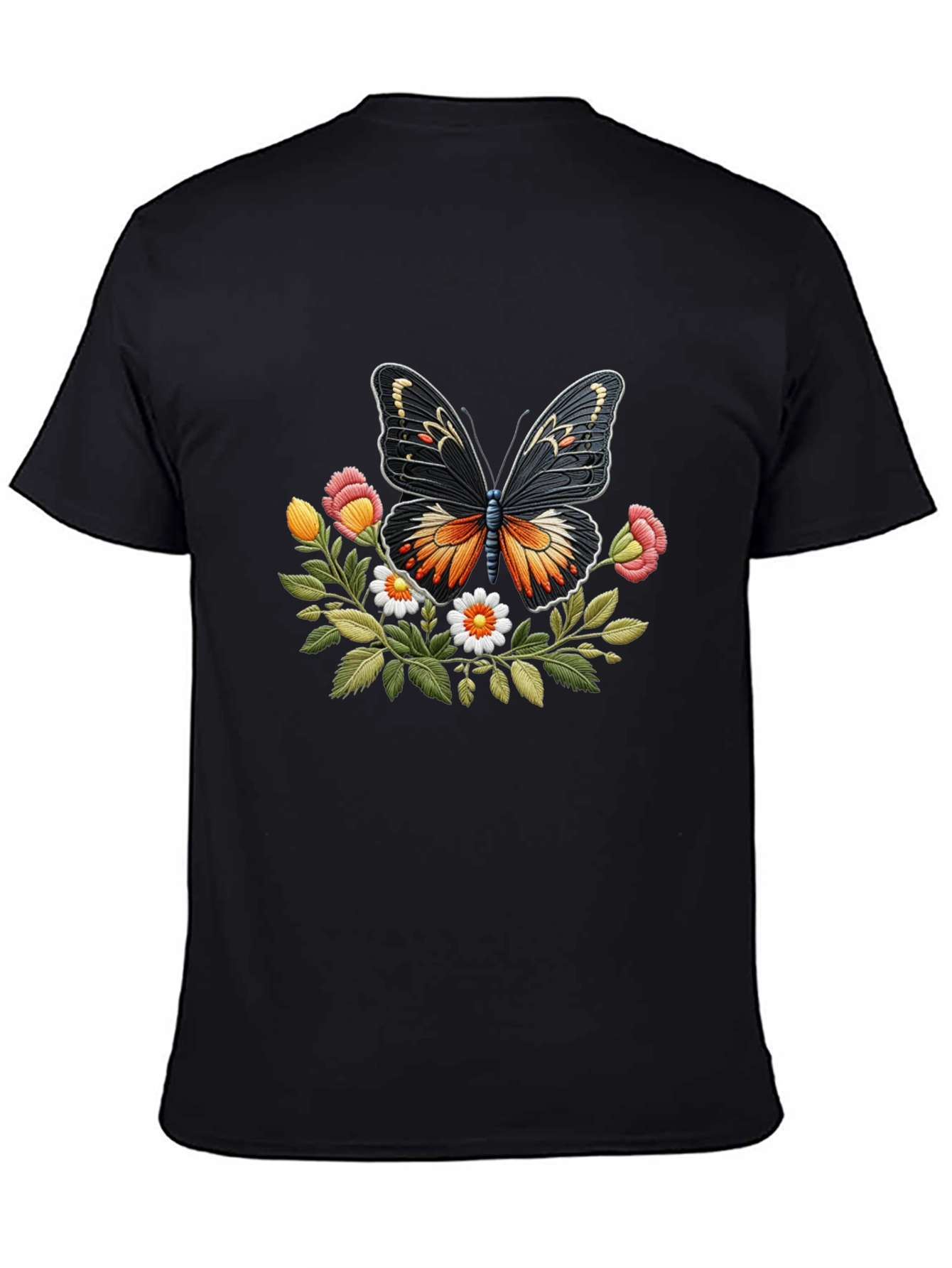 Butterfly Floral Graphic T-Shirt