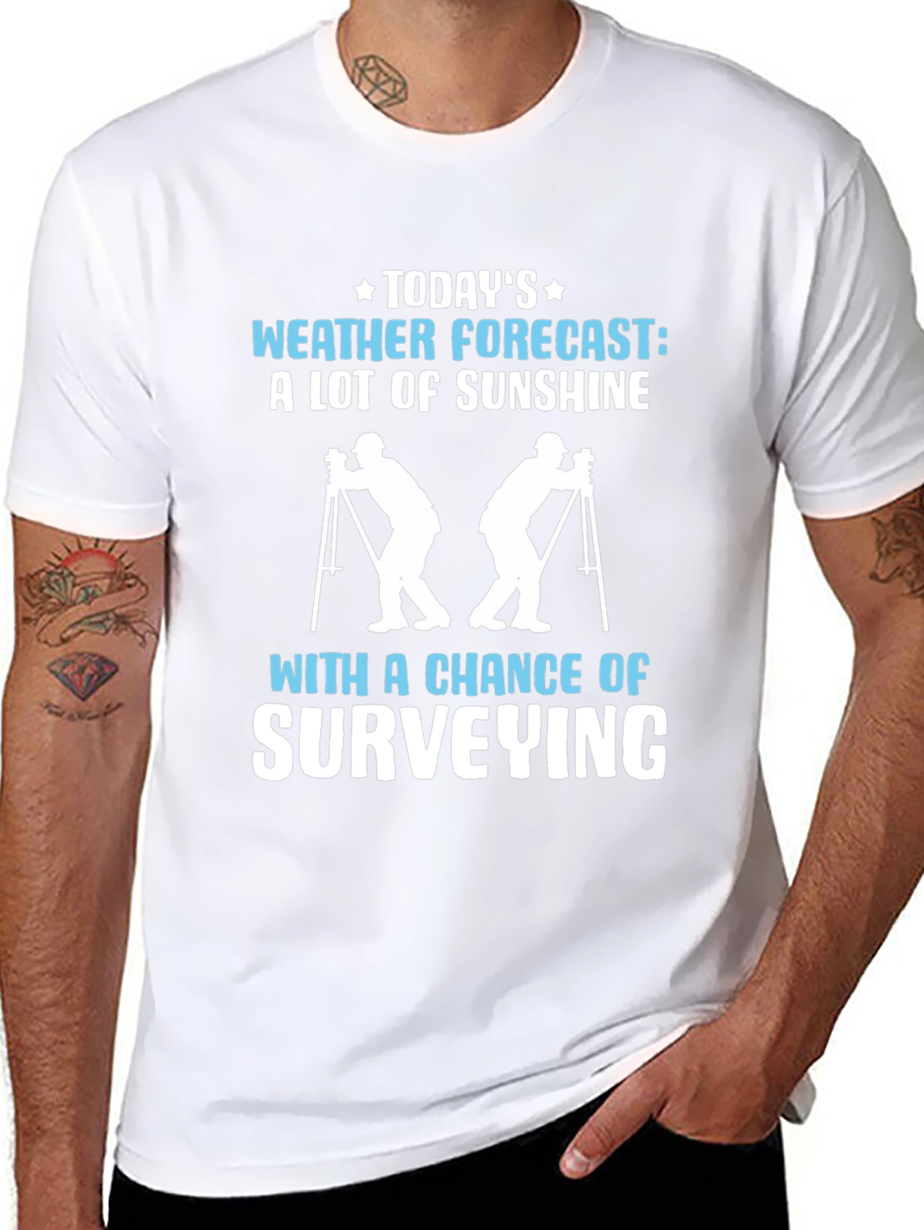 Surveying Weather Forecast Graphic Tee