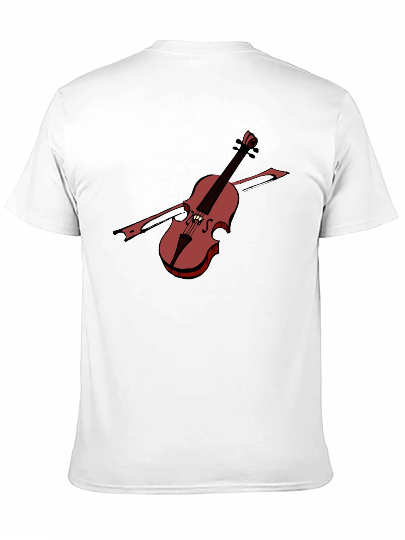 Violin Graphic Tee - Classic Musical Style