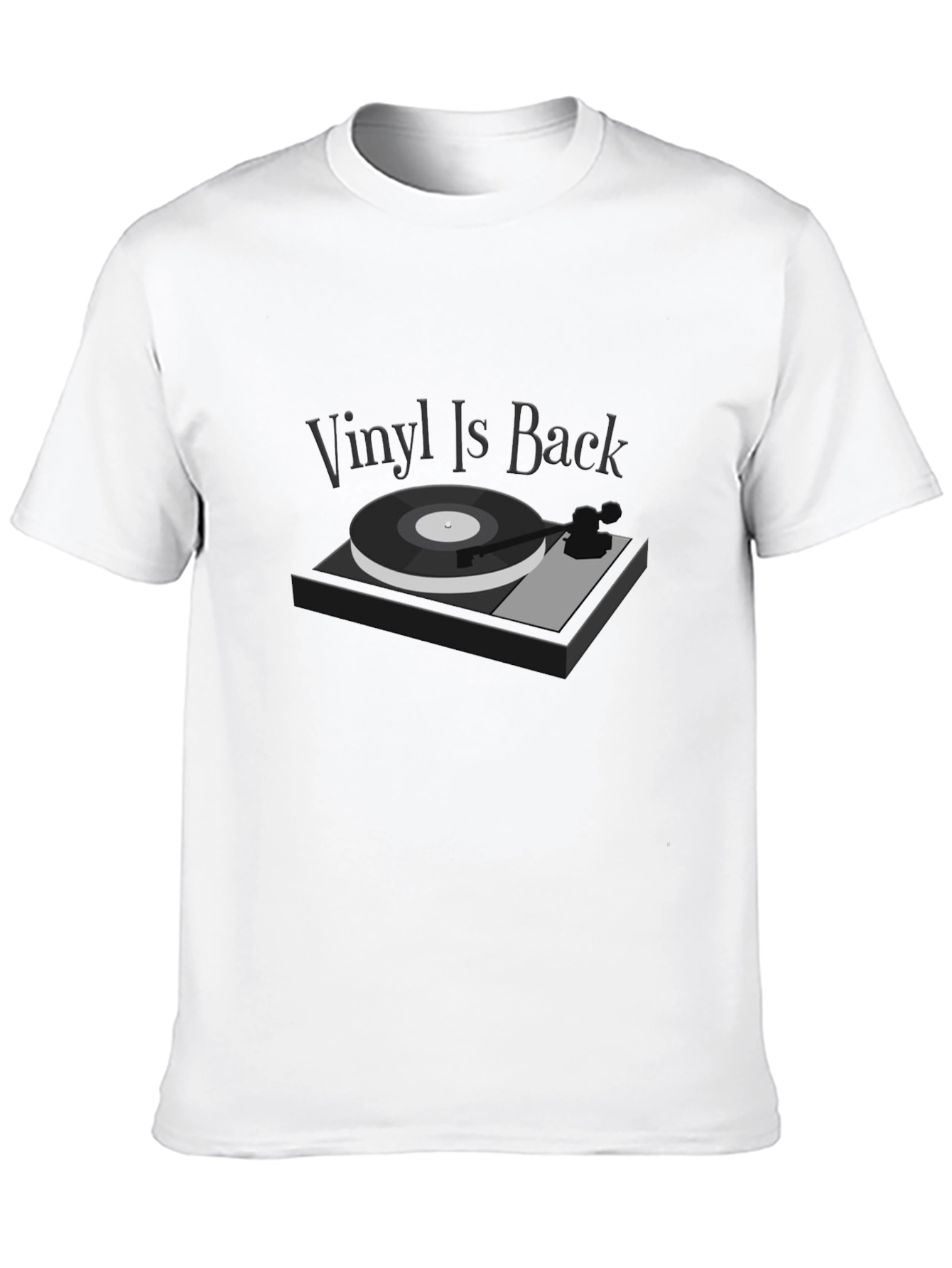 Vinyl Is Back Graphic Tee - Retro Music T-Shirt