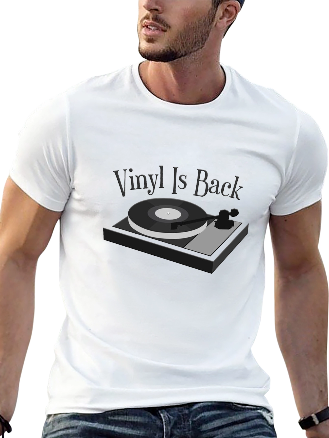Vinyl Is Back Graphic Tee - Retro Music T-Shirt