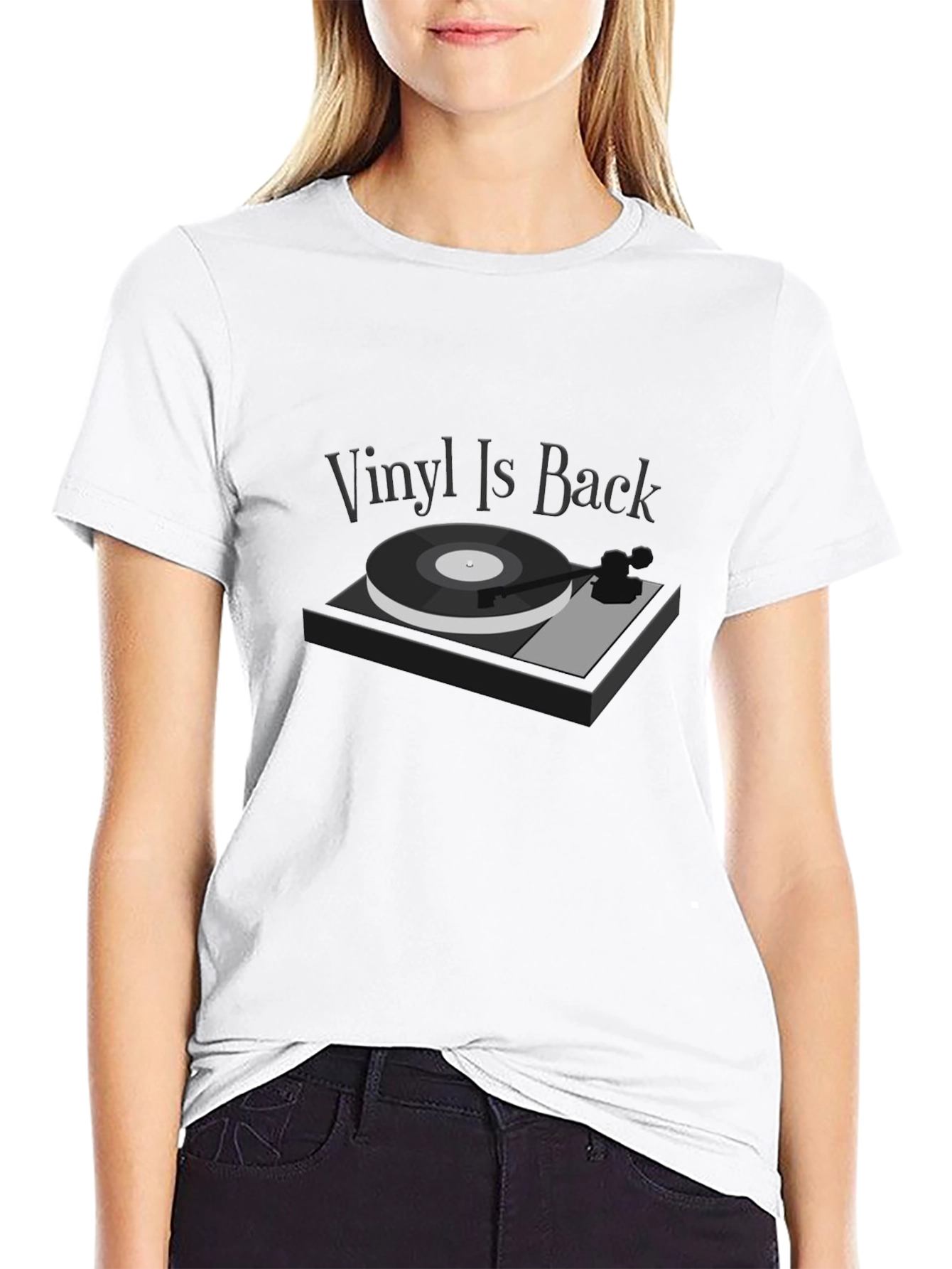 Vinyl Is Back Graphic Tee - Retro Music T-Shirt