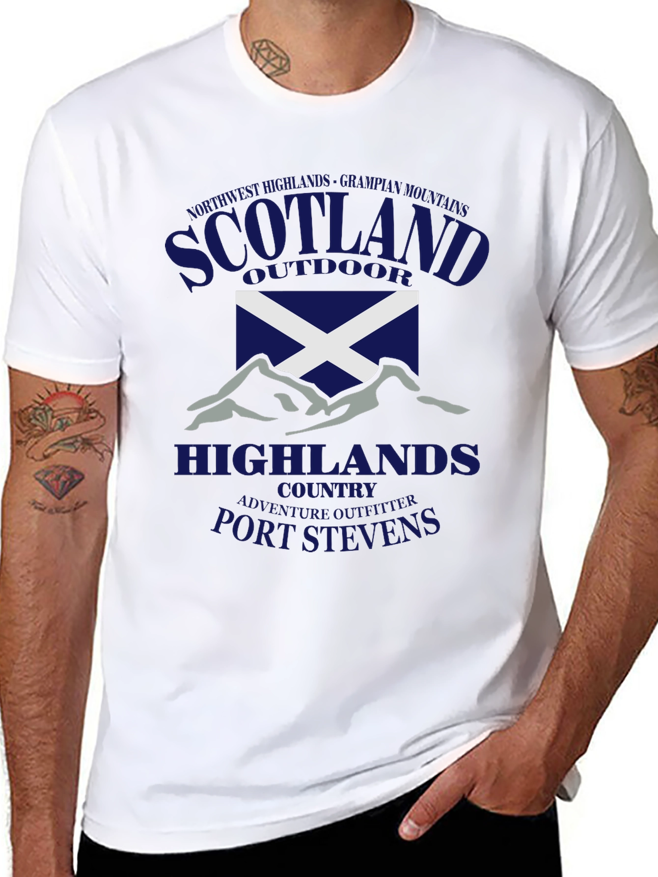 Scotland Highlands Outdoor Graphic T-Shirt