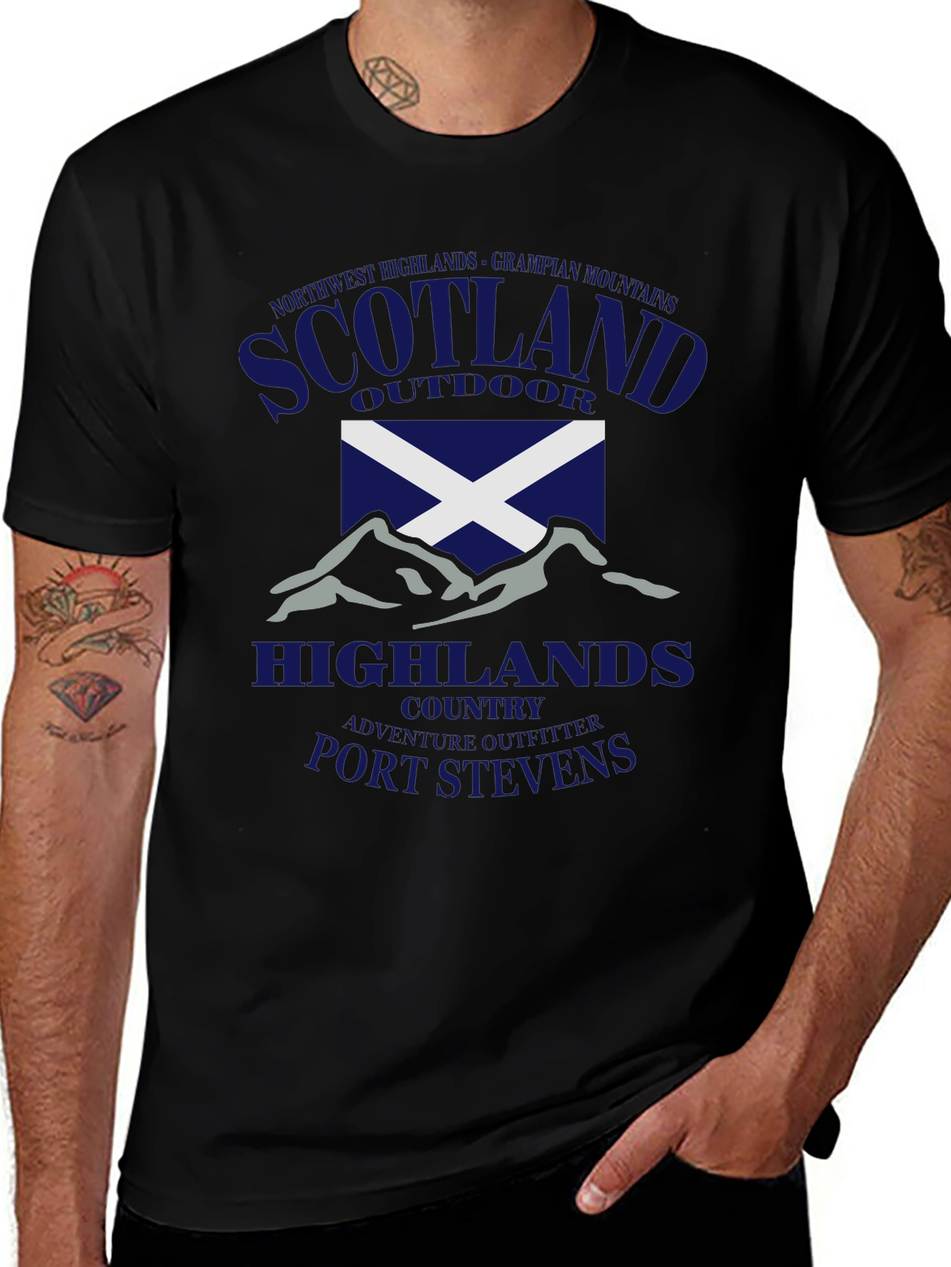 Scotland Highlands Outdoor Graphic T-Shirt