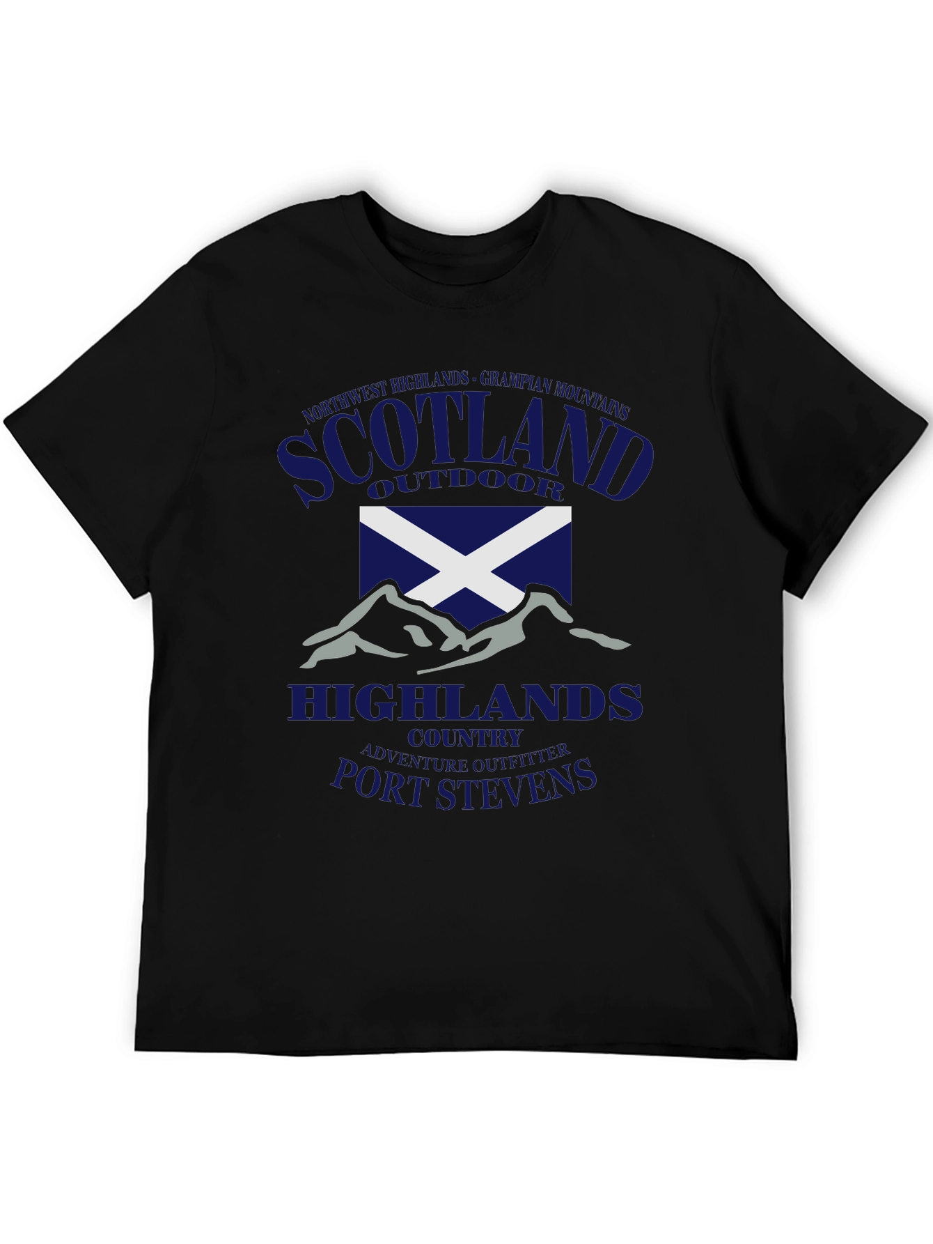 Scotland Highlands Outdoor Graphic T-Shirt