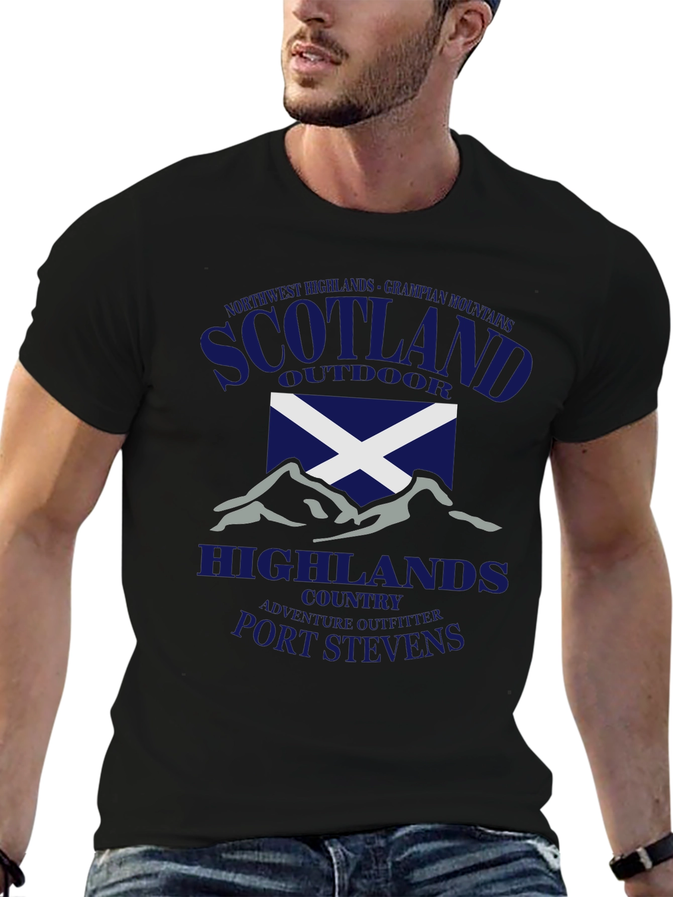 Scotland Highlands Outdoor Graphic T-Shirt