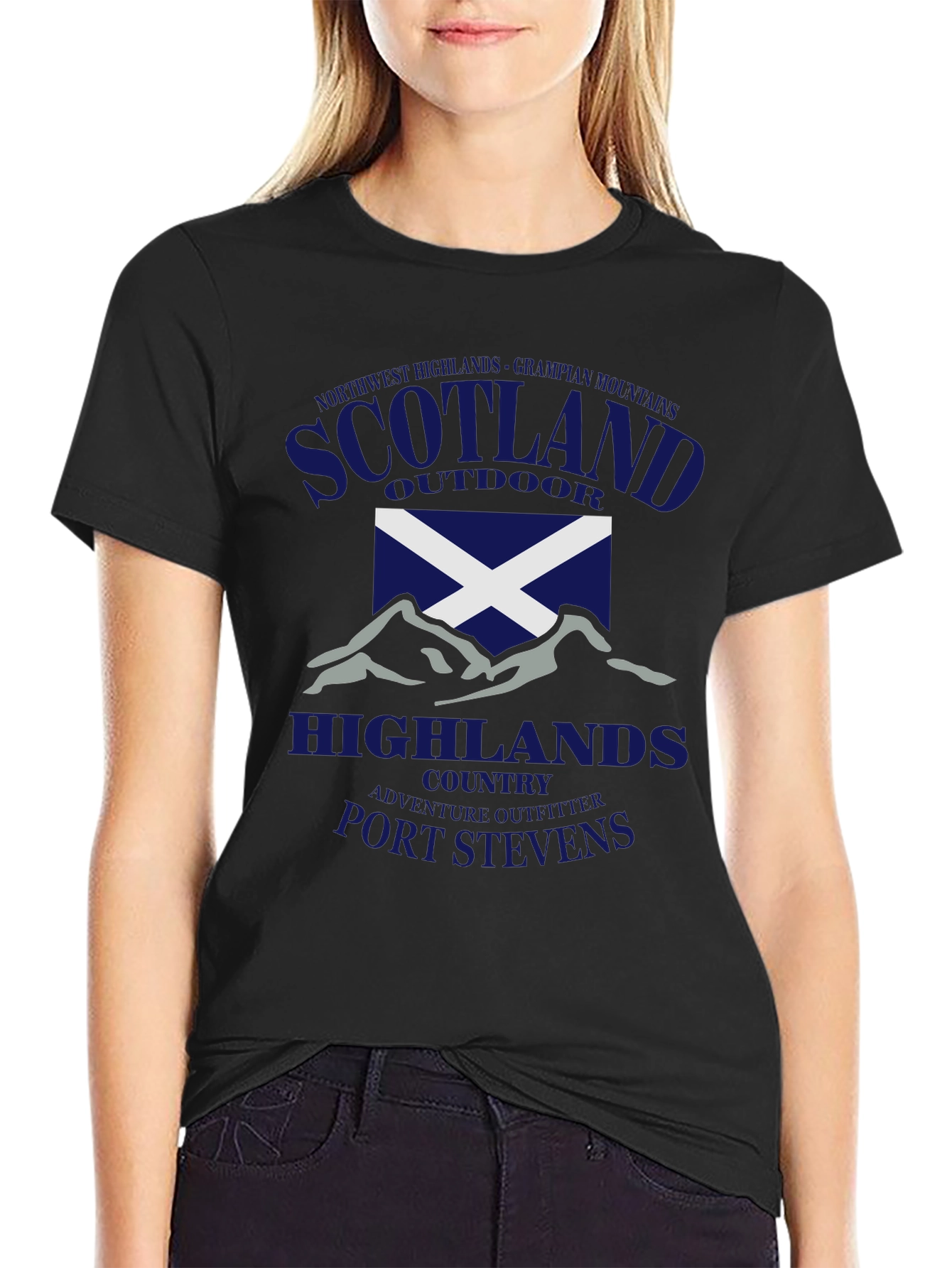 Scotland Highlands Outdoor Graphic T-Shirt
