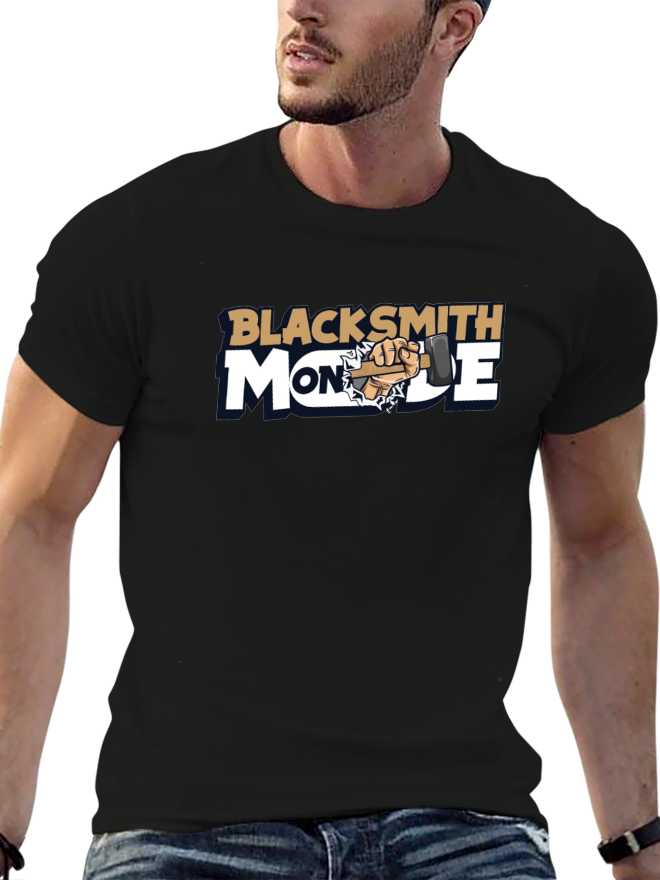 Blacksmith Mode T-Shirt - Black Cotton Blend