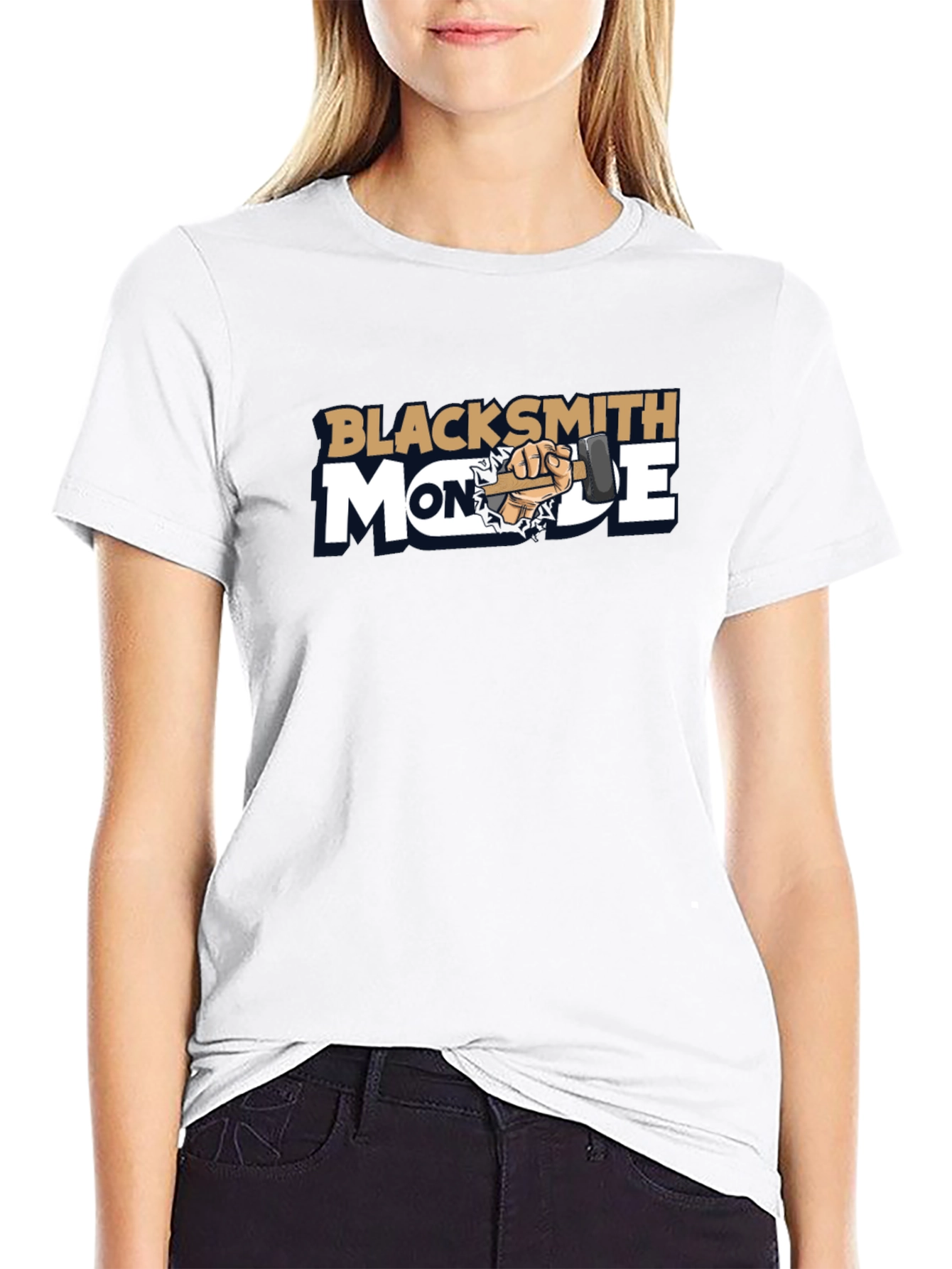 Blacksmith Mode T-Shirt - Black Cotton Blend