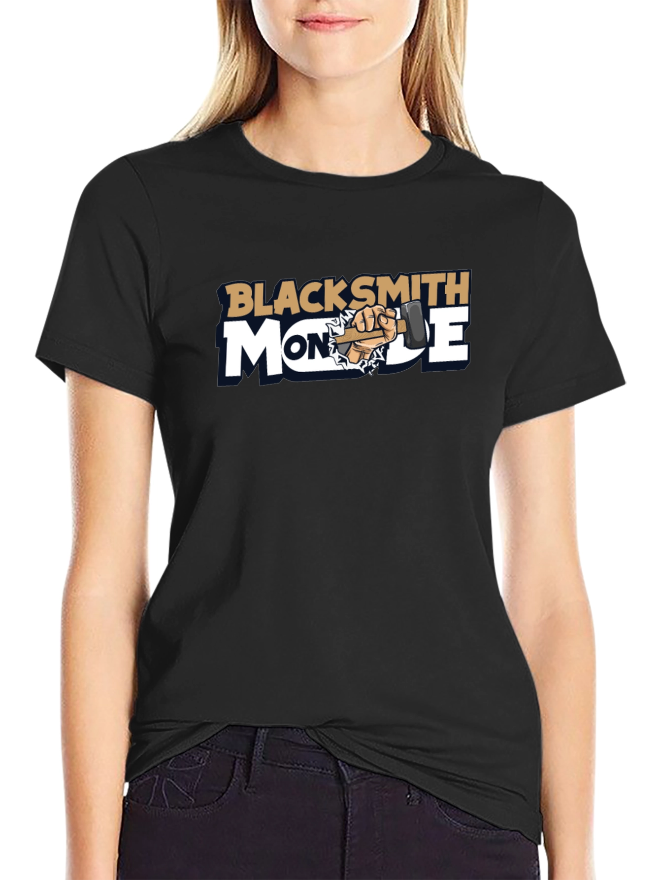 Blacksmith Mode T-Shirt - Black Cotton Blend