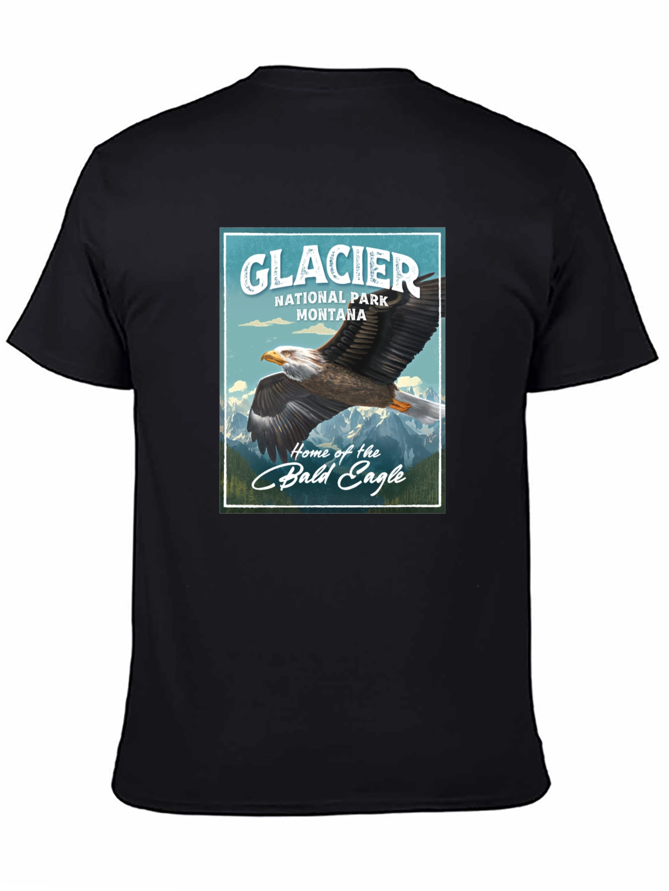 Glacier National Park Eagle Graphic T-Shirt