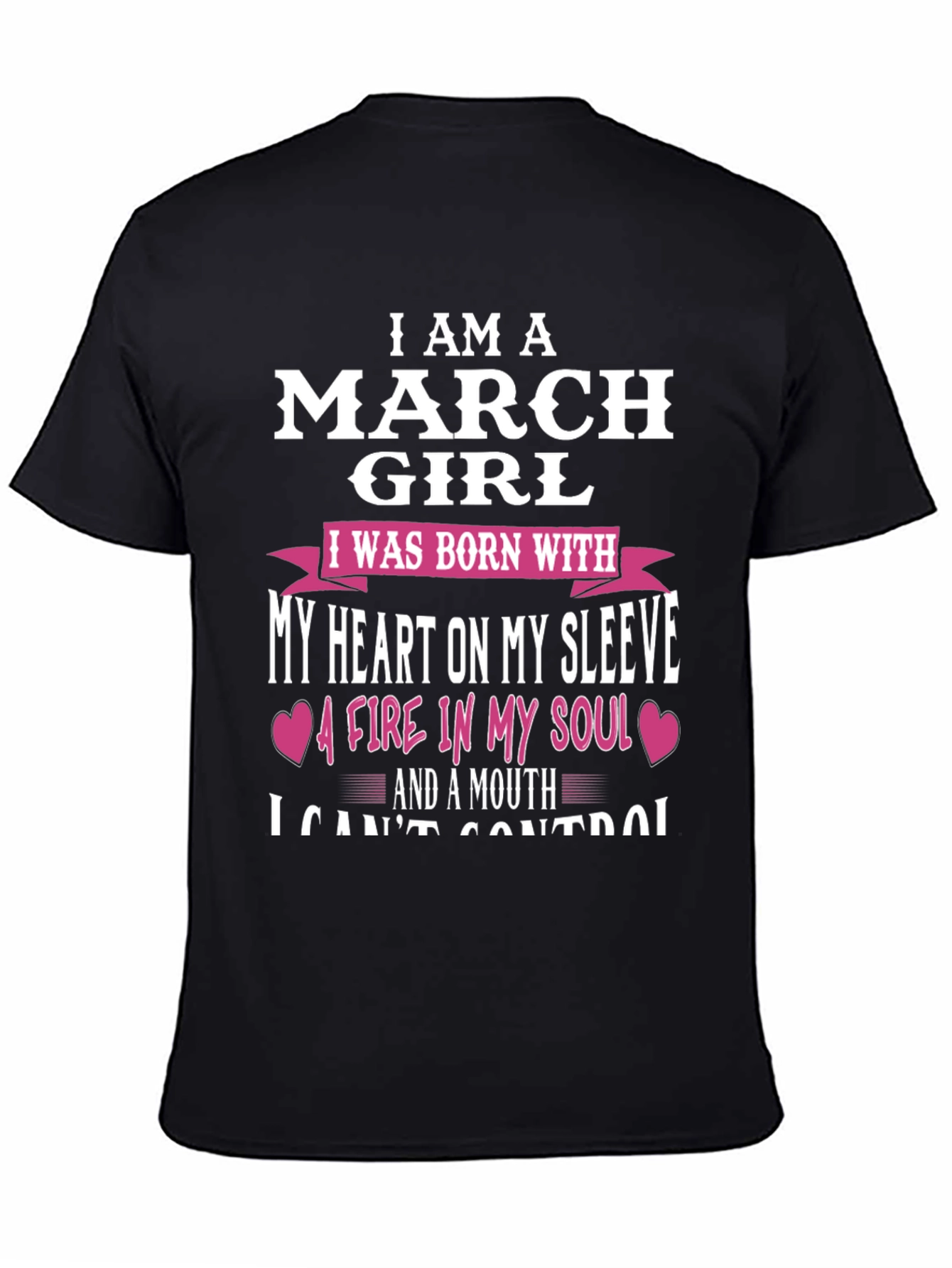 March Girl Graphic Tee - Heart On My Sleeve