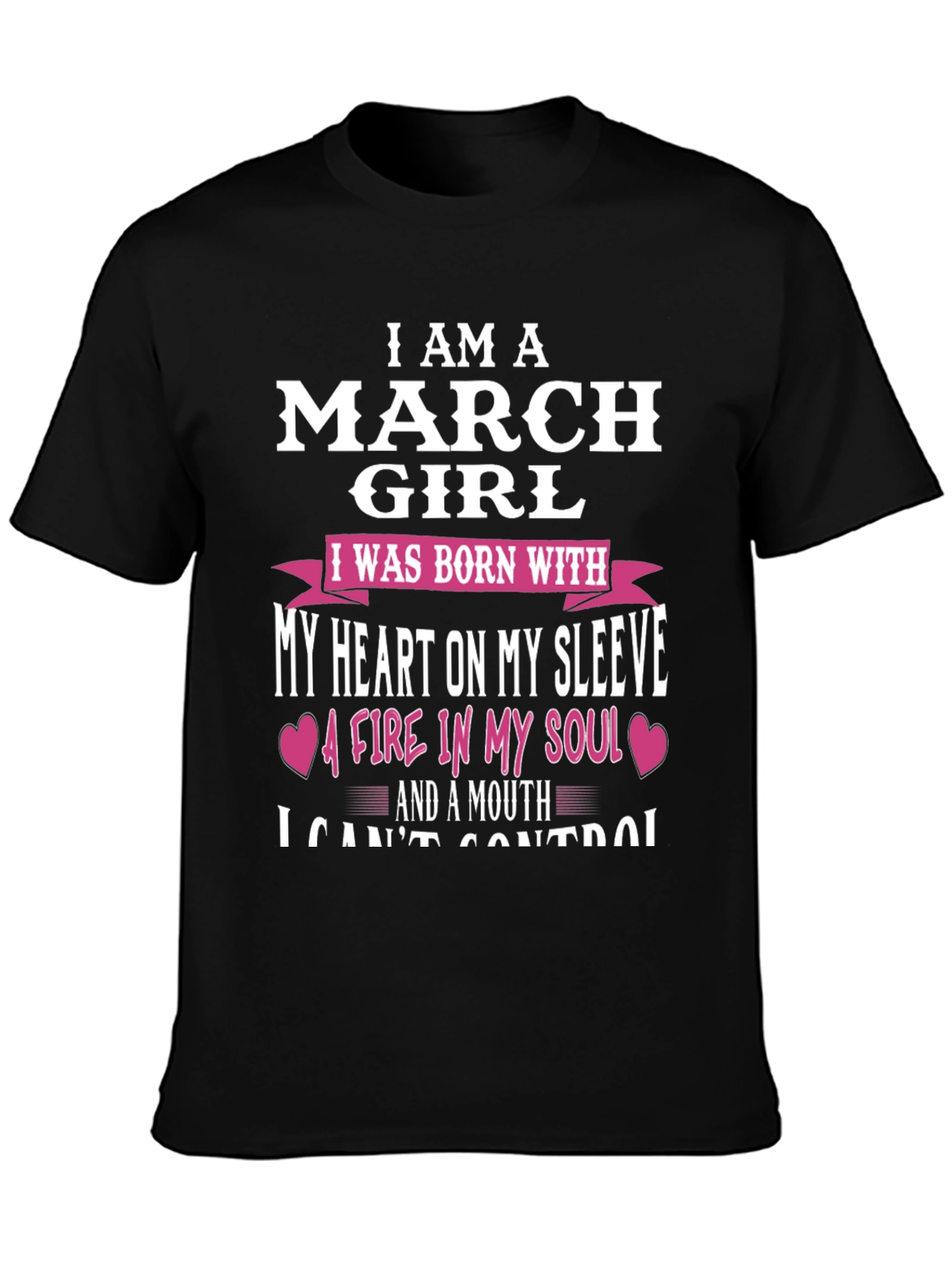 March Girl Graphic Tee - Heart On My Sleeve