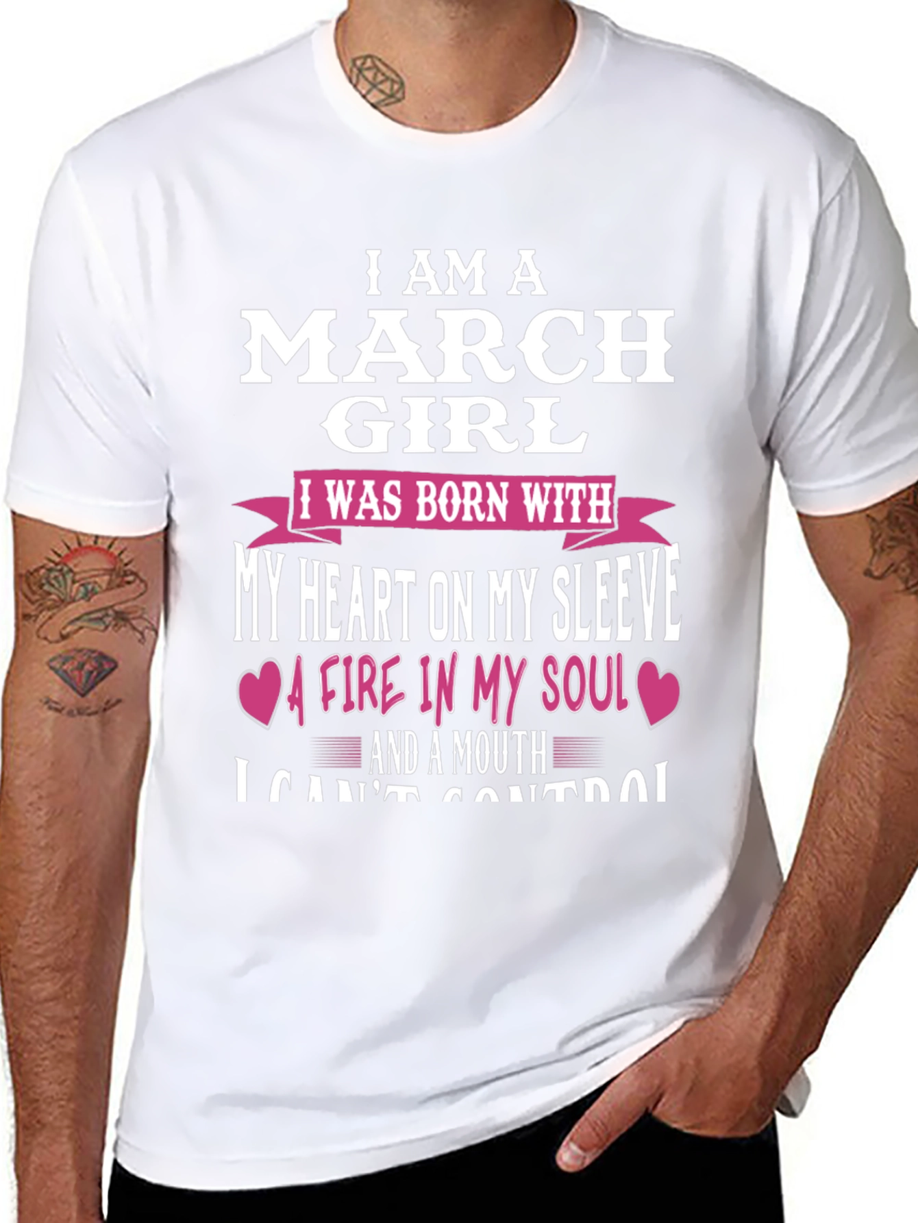 March Girl Graphic Tee - Heart On My Sleeve