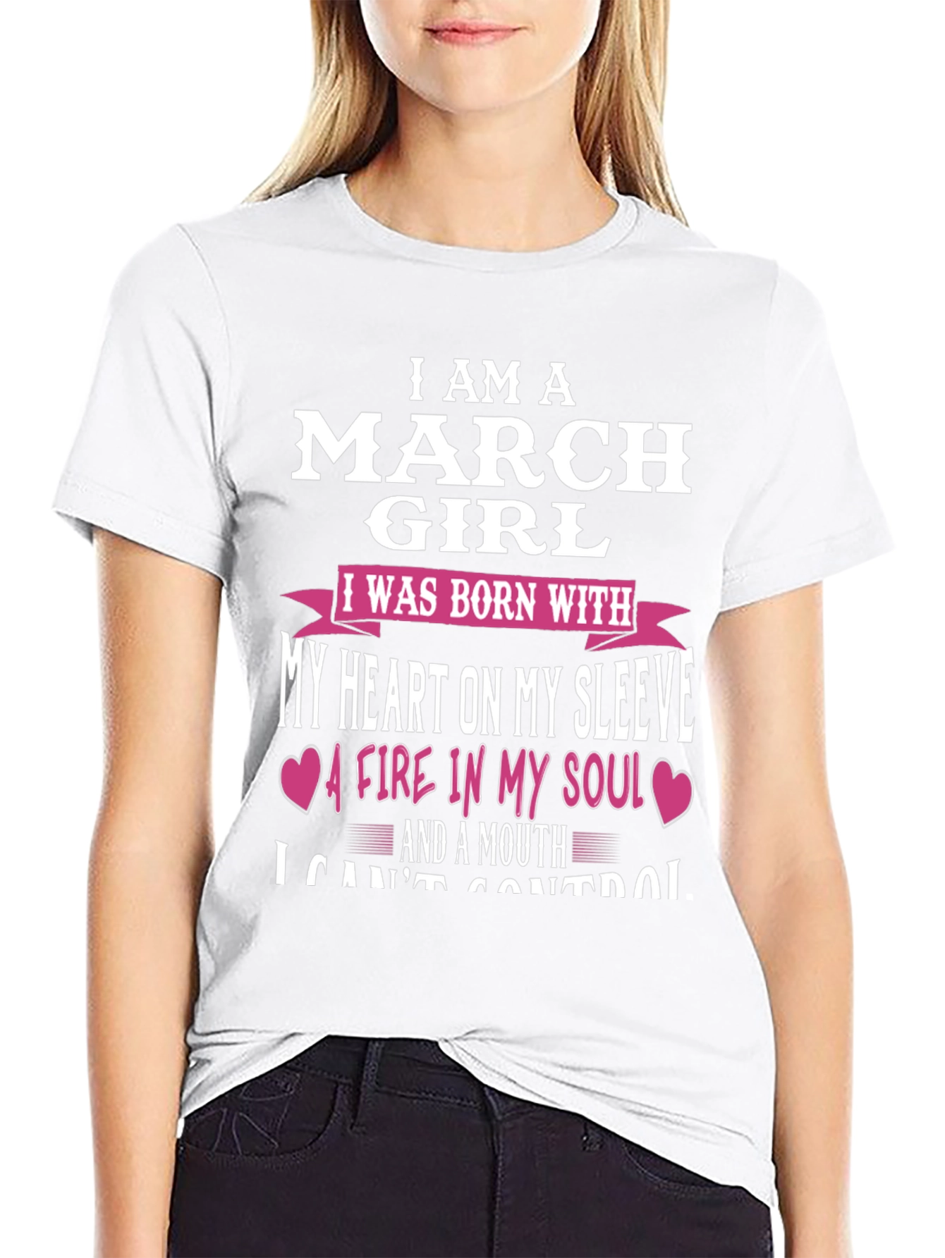 March Girl Graphic Tee - Heart On My Sleeve