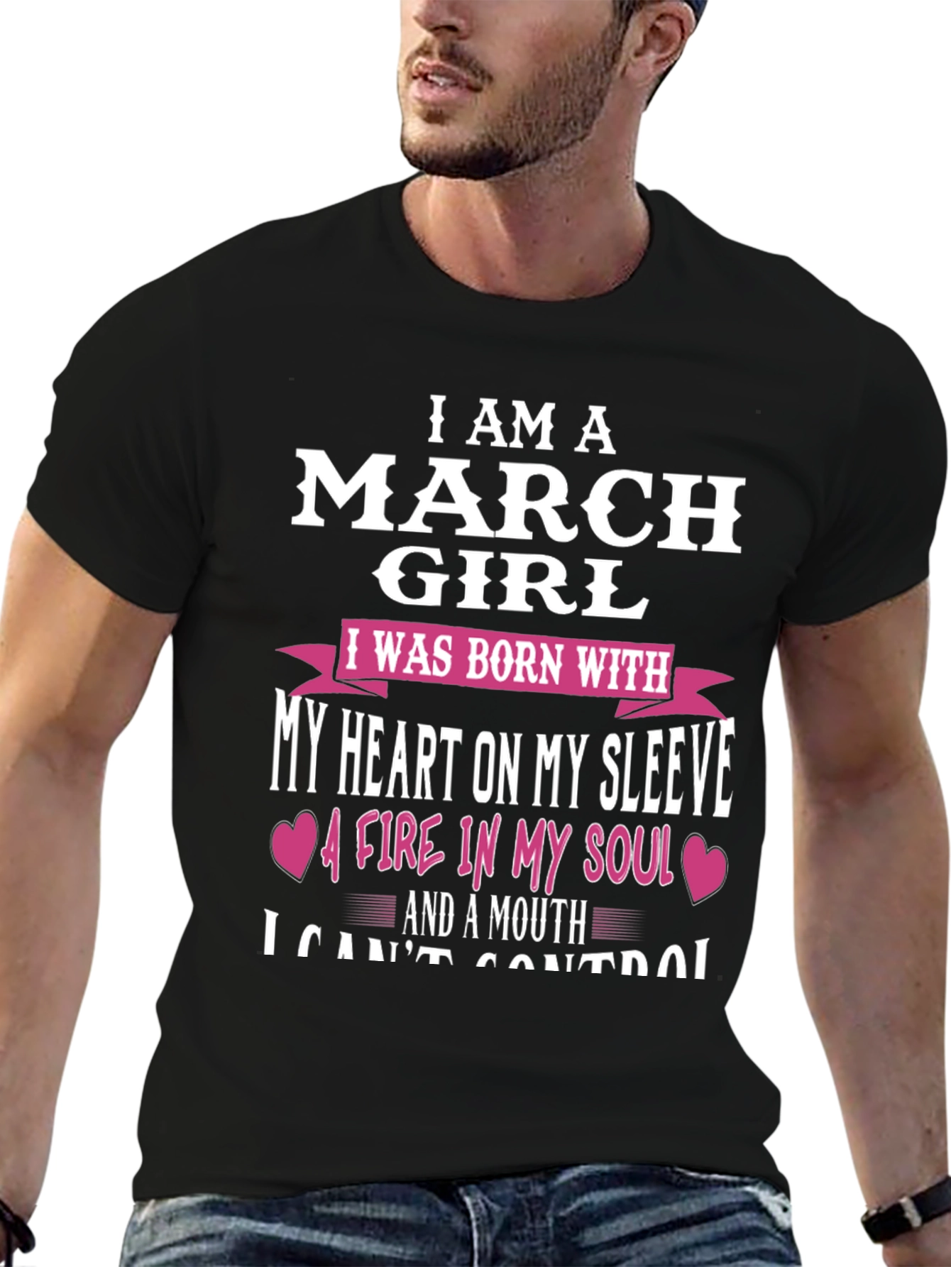 March Girl Graphic Tee - Heart On My Sleeve