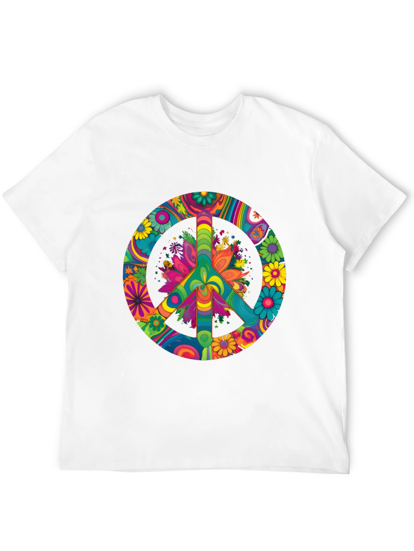 Psychedelic Peace Sign Graphic Tee