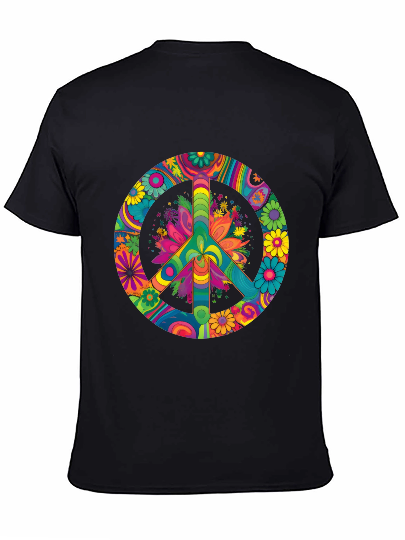 Psychedelic Peace Sign Graphic Tee
