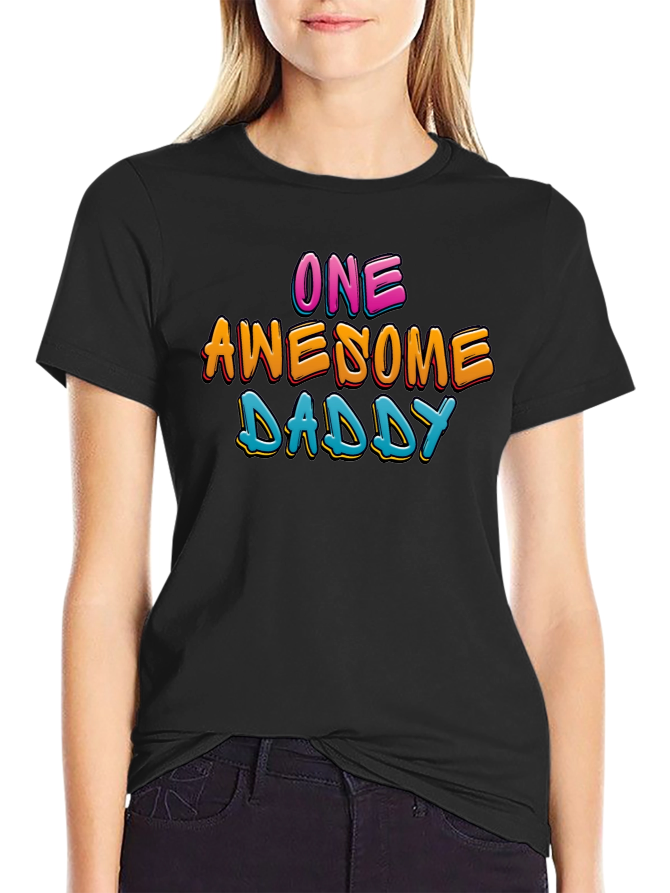 One Awesome Daddy T-Shirt - Graphic Print