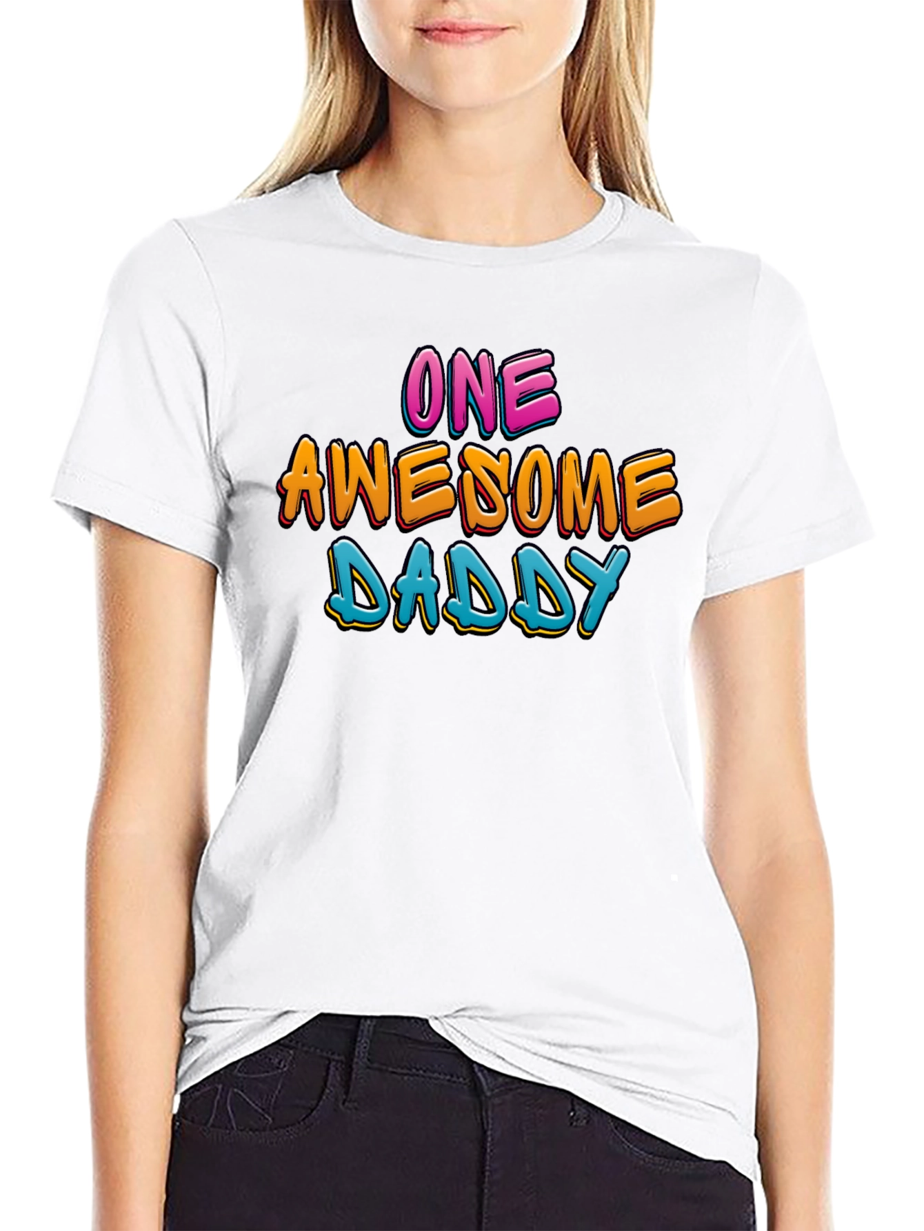 One Awesome Daddy T-Shirt - Graphic Print