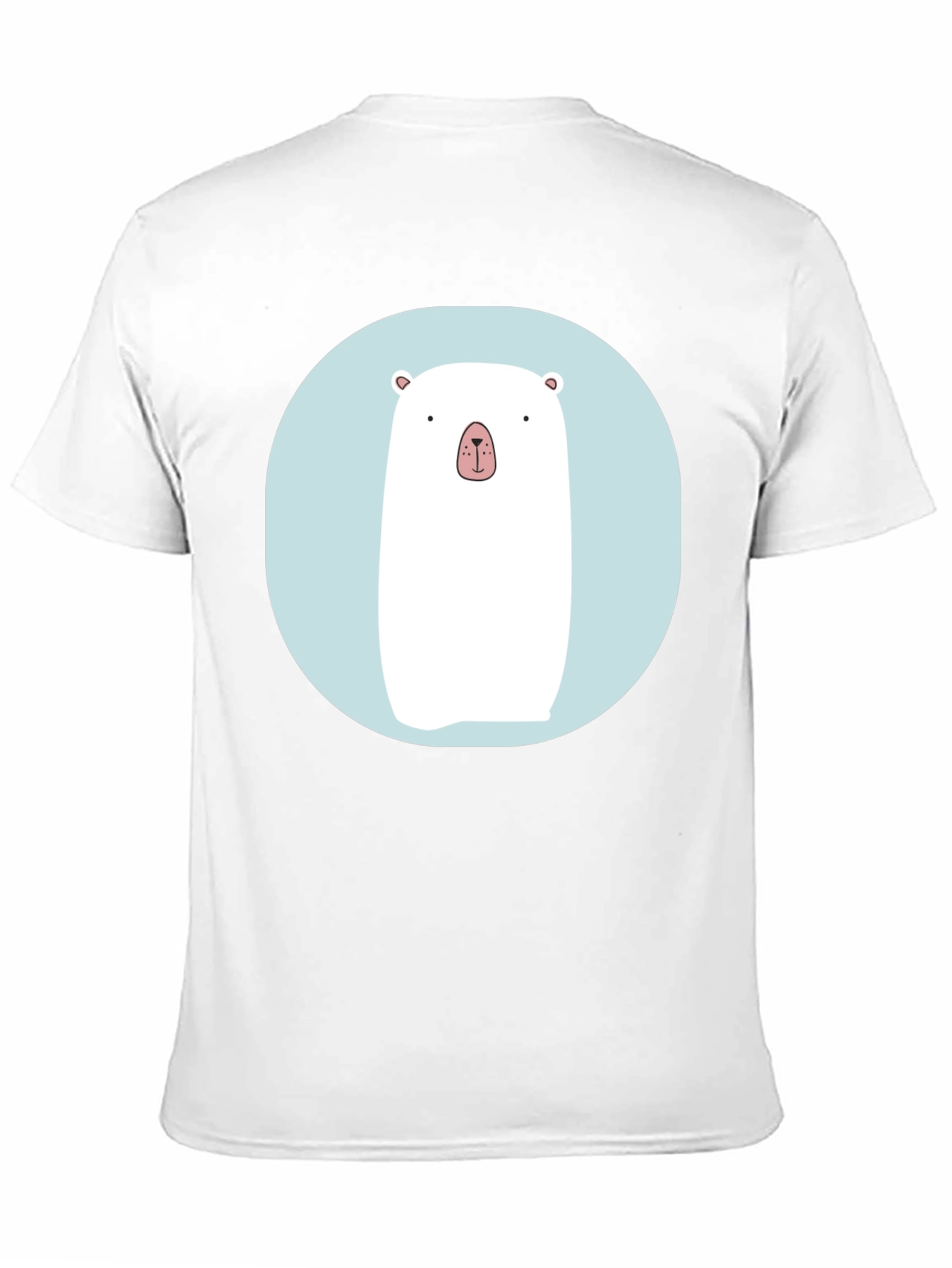 Cute Polar Bear Graphic T-Shirt - Black