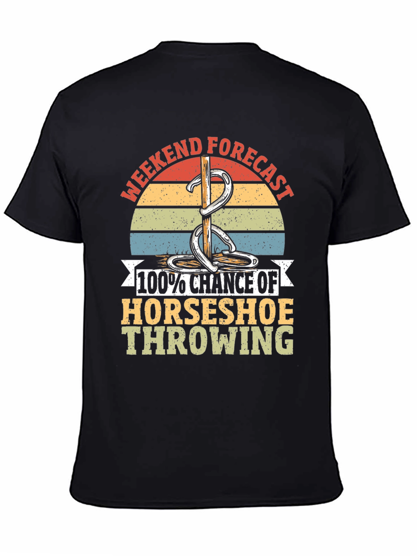 Horseshoe Throwing T-Shirt - Weekend Forecast Tee