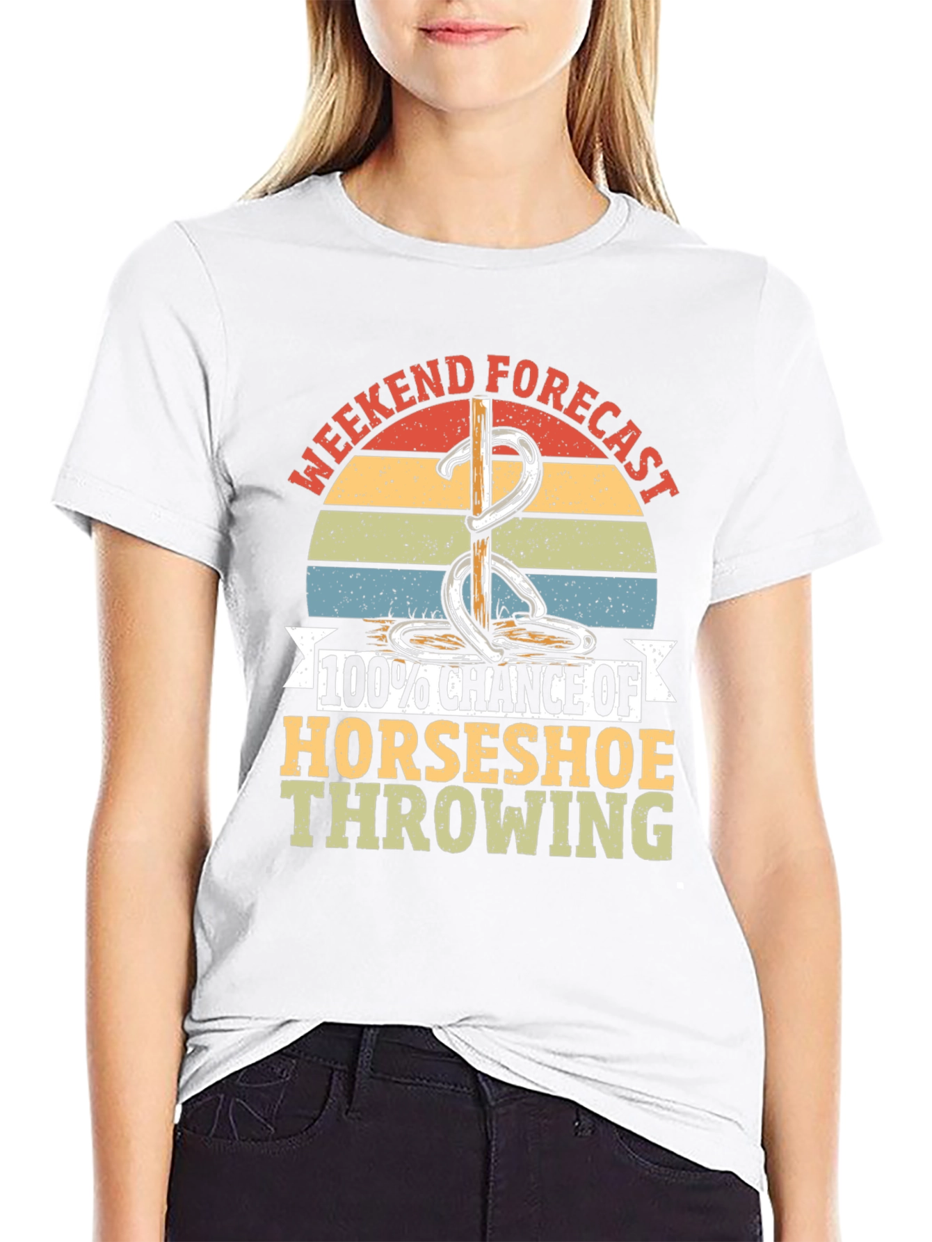 Horseshoe Throwing T-Shirt - Weekend Forecast Tee