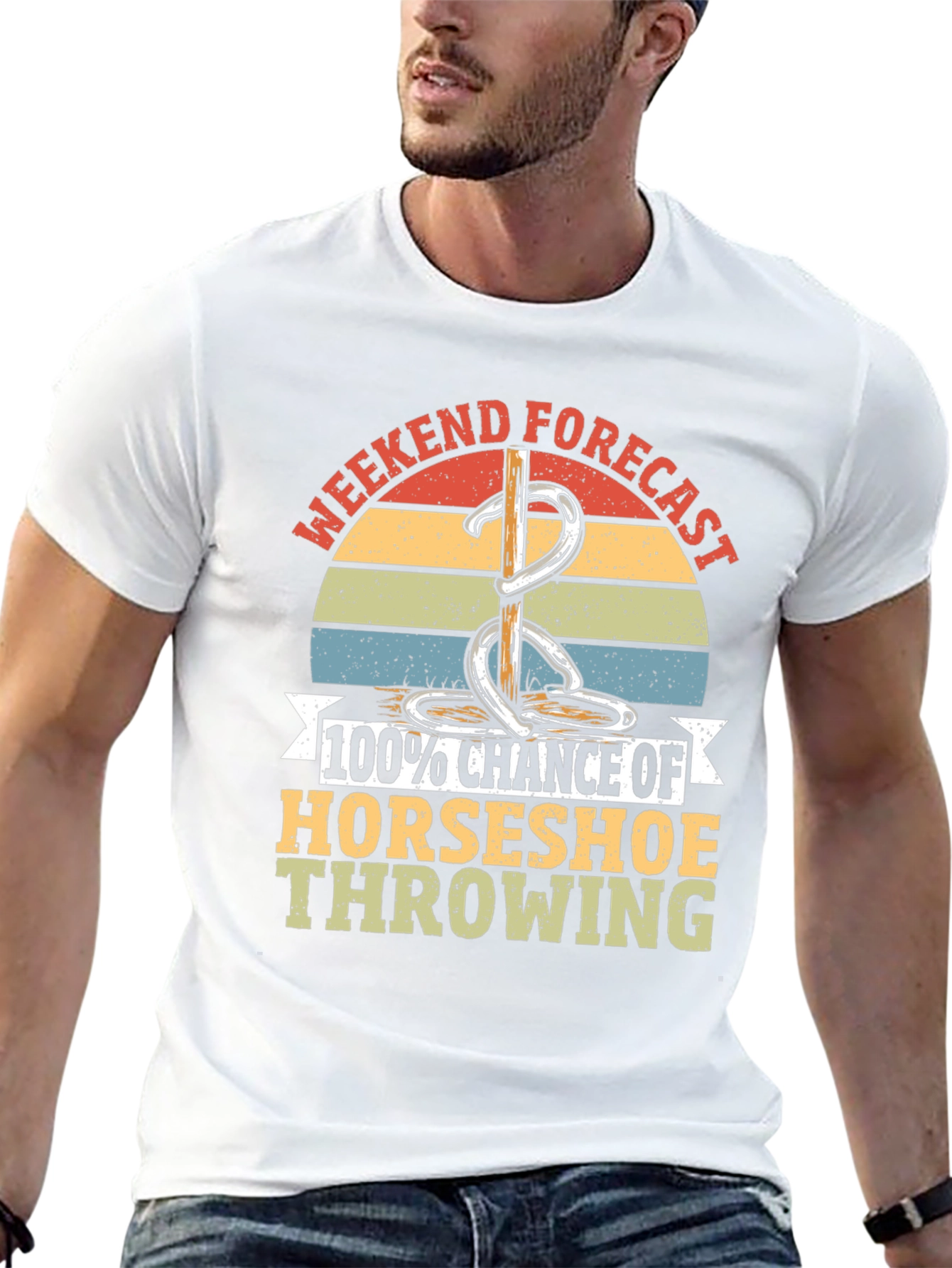 Horseshoe Throwing T-Shirt - Weekend Forecast Tee