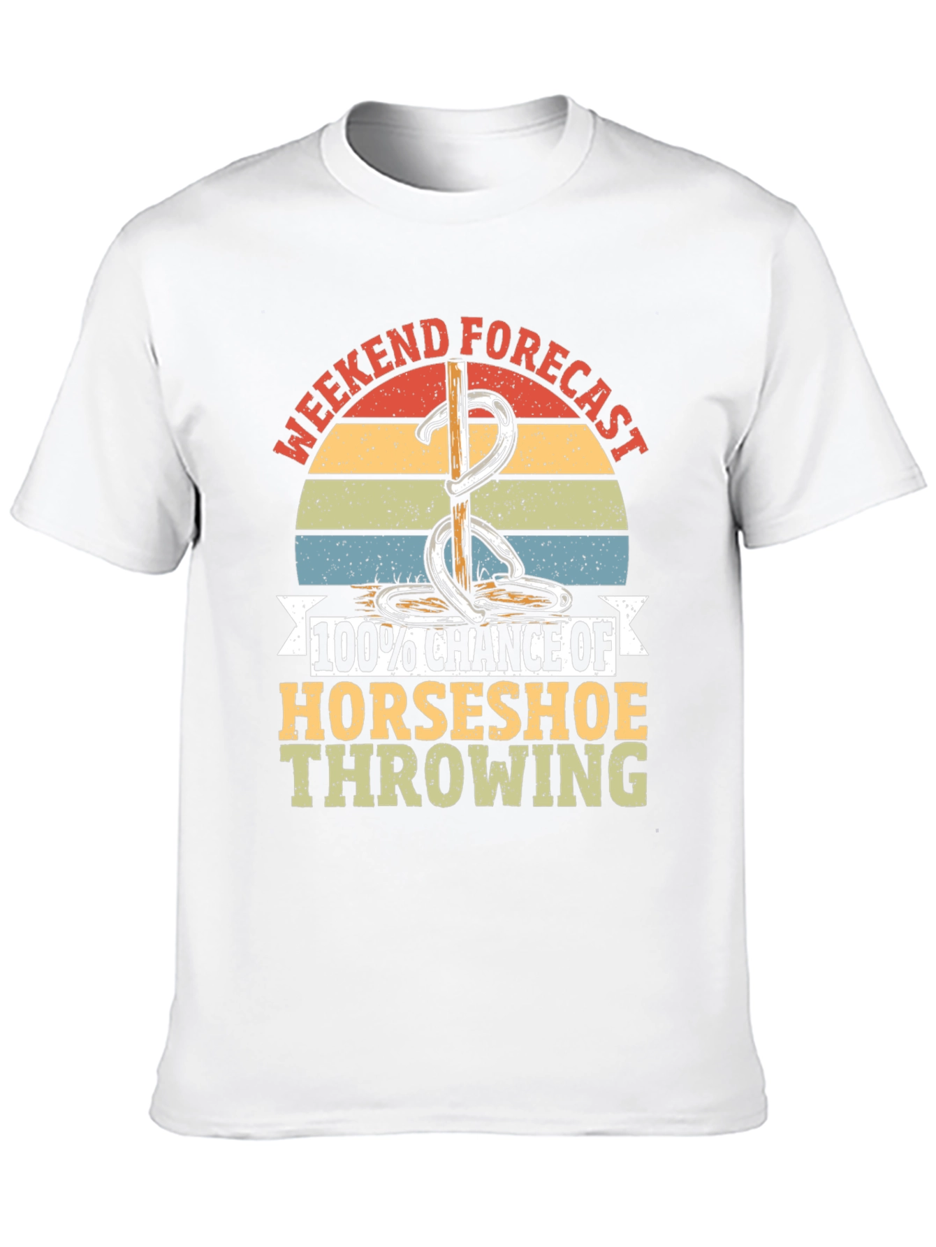 Horseshoe Throwing T-Shirt - Weekend Forecast Tee
