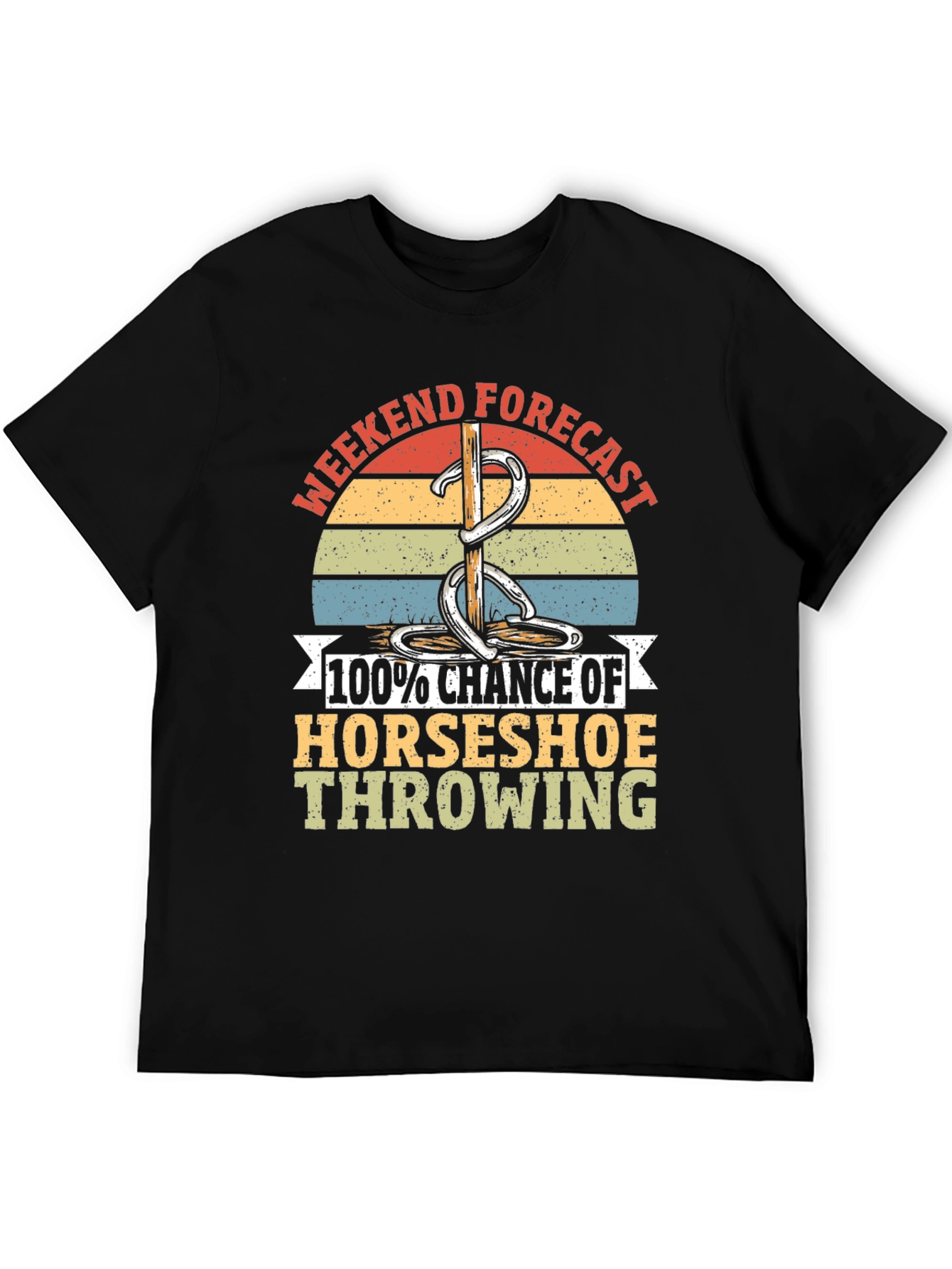 Horseshoe Throwing T-Shirt - Weekend Forecast Tee