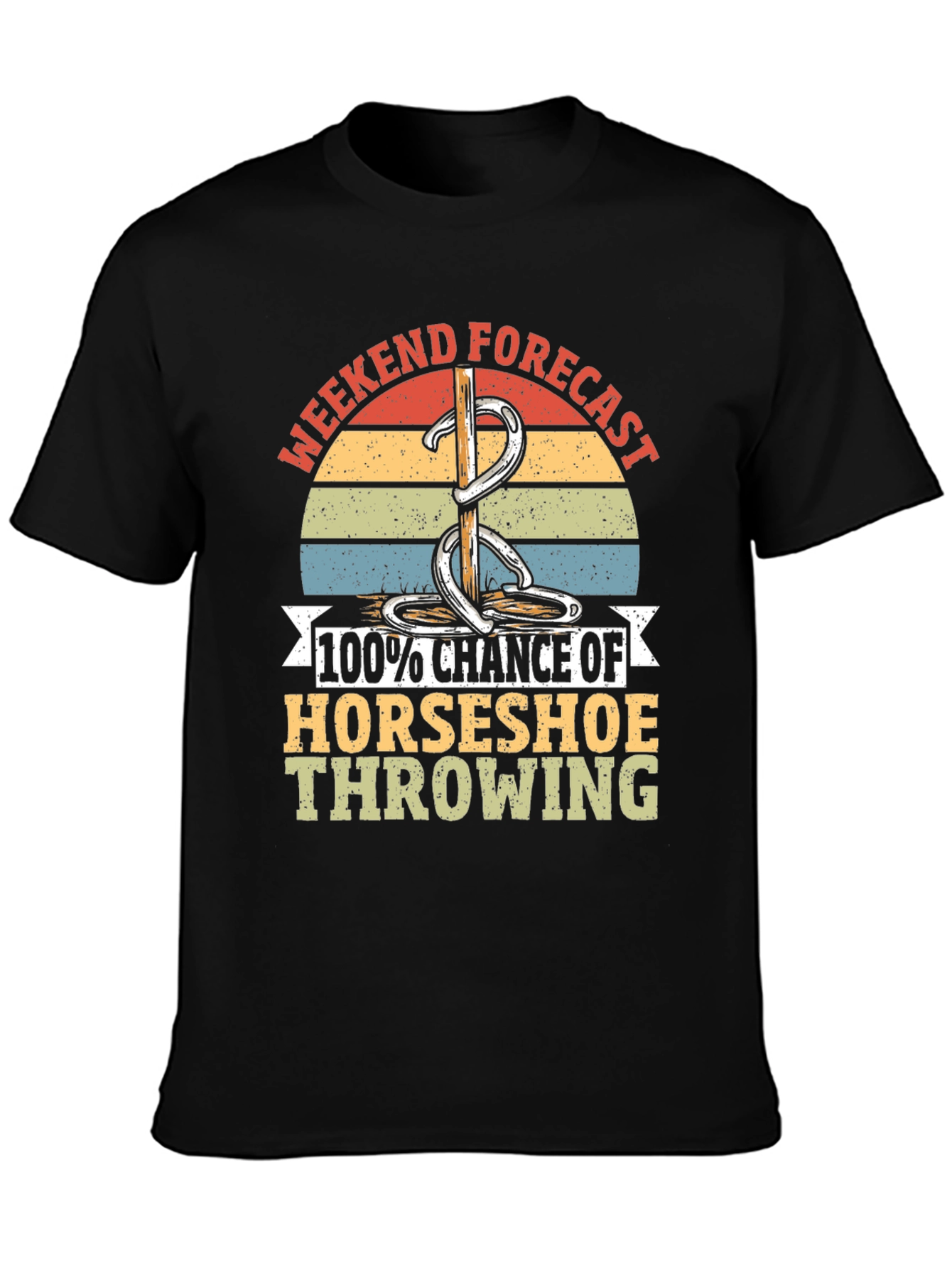 Horseshoe Throwing T-Shirt - Weekend Forecast Tee
