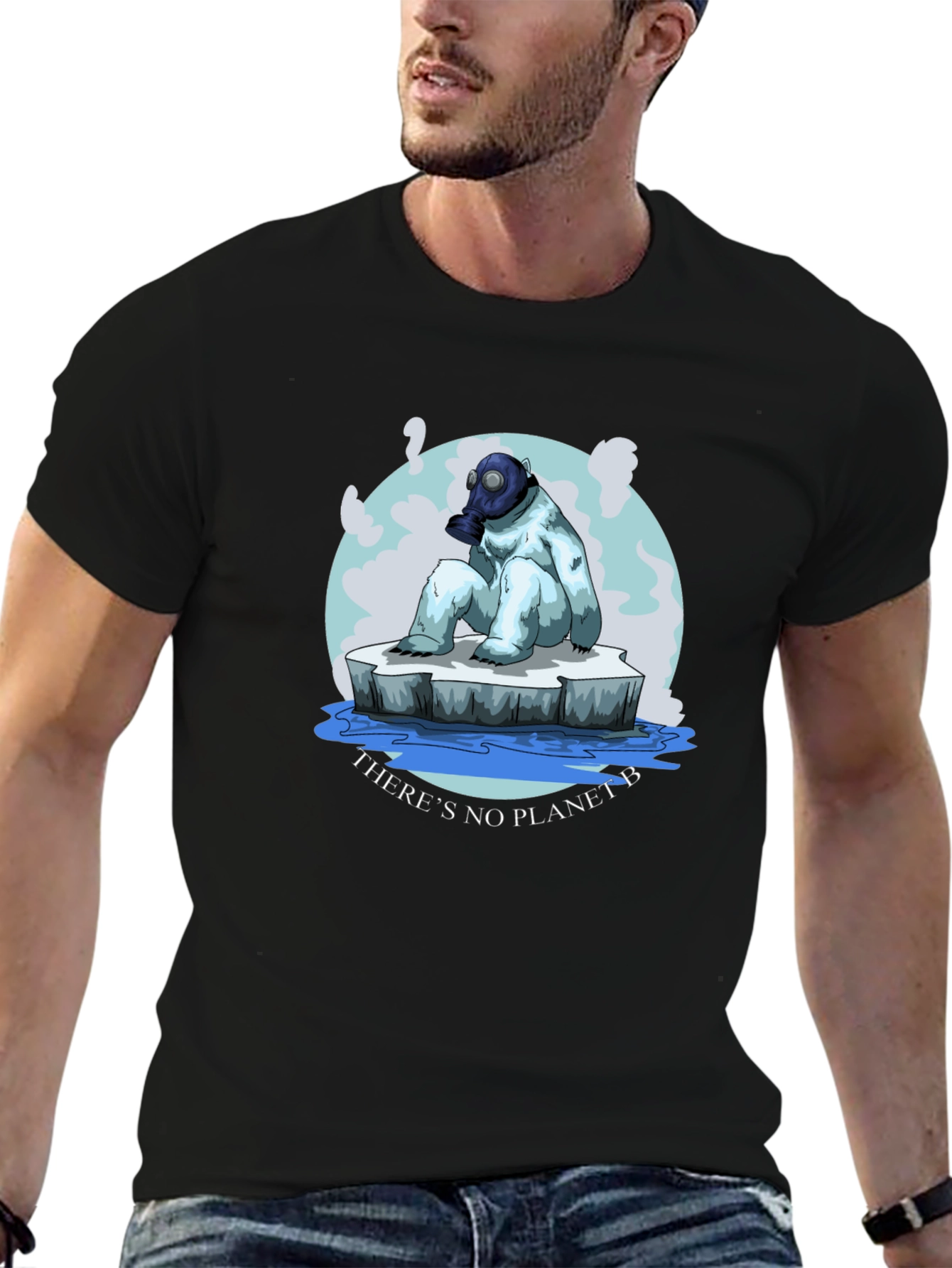 Global Warming T-Shirt - Polar Bear on Ice