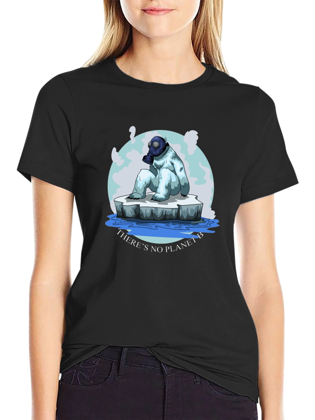 Global Warming T-Shirt - Polar Bear on Ice