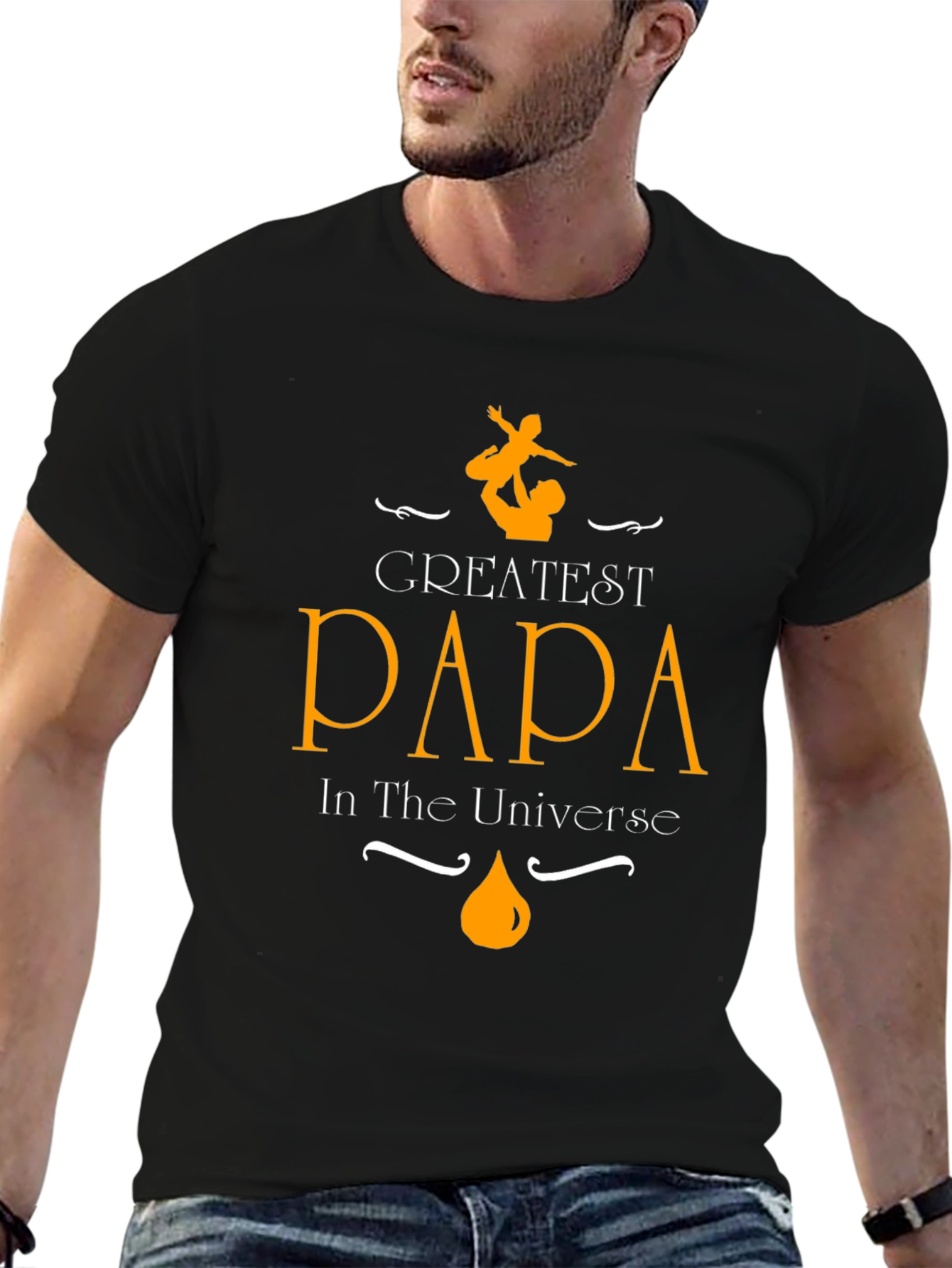 Greatest Papa in the Universe Graphic T-Shirt