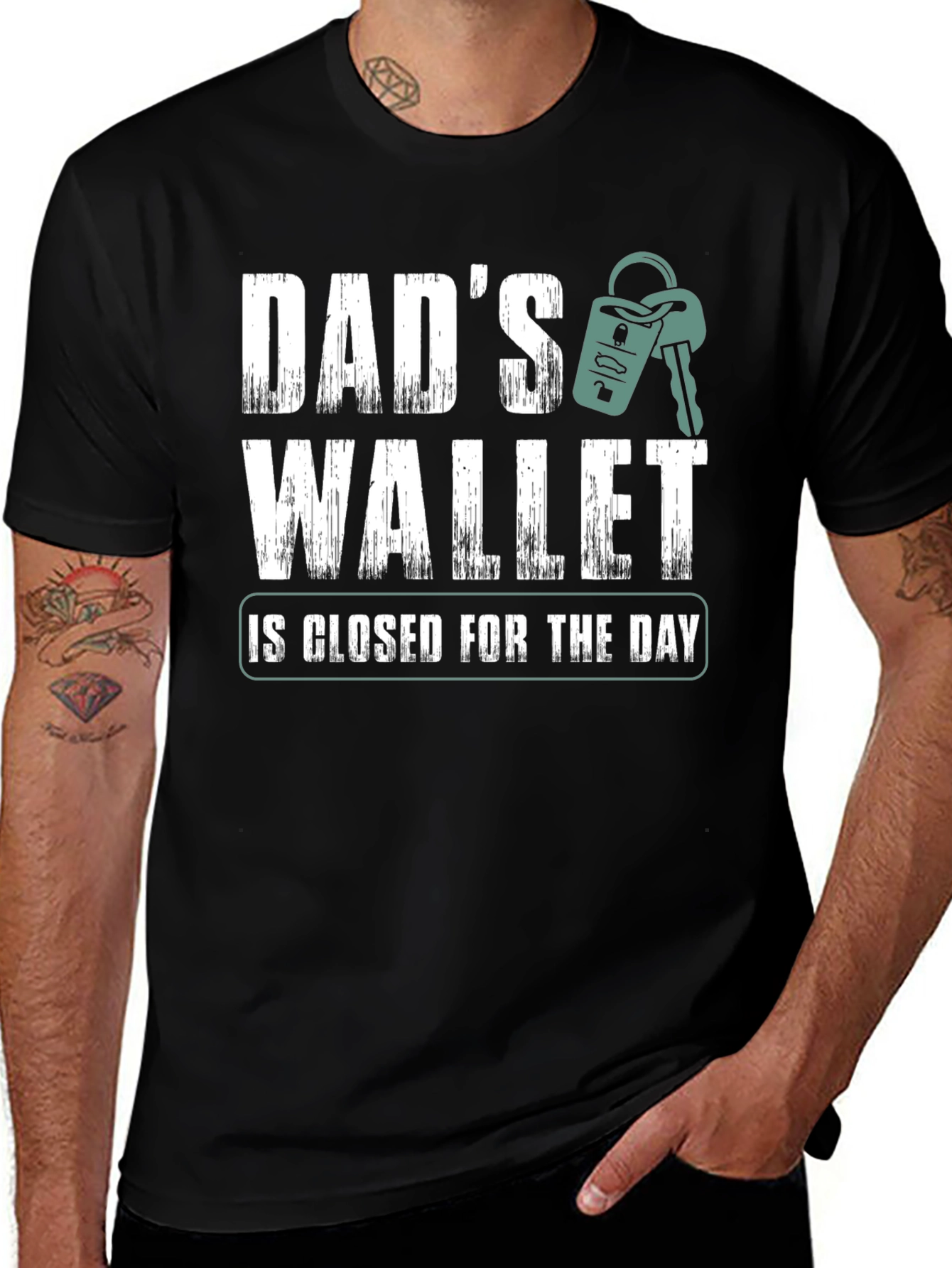Dads Wallet Closed T-Shirt Funny Fathers Day Gift