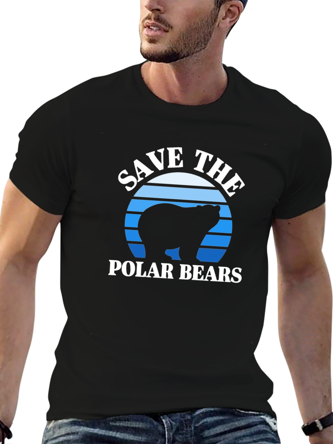 Save the Polar Bears T-Shirt - Black